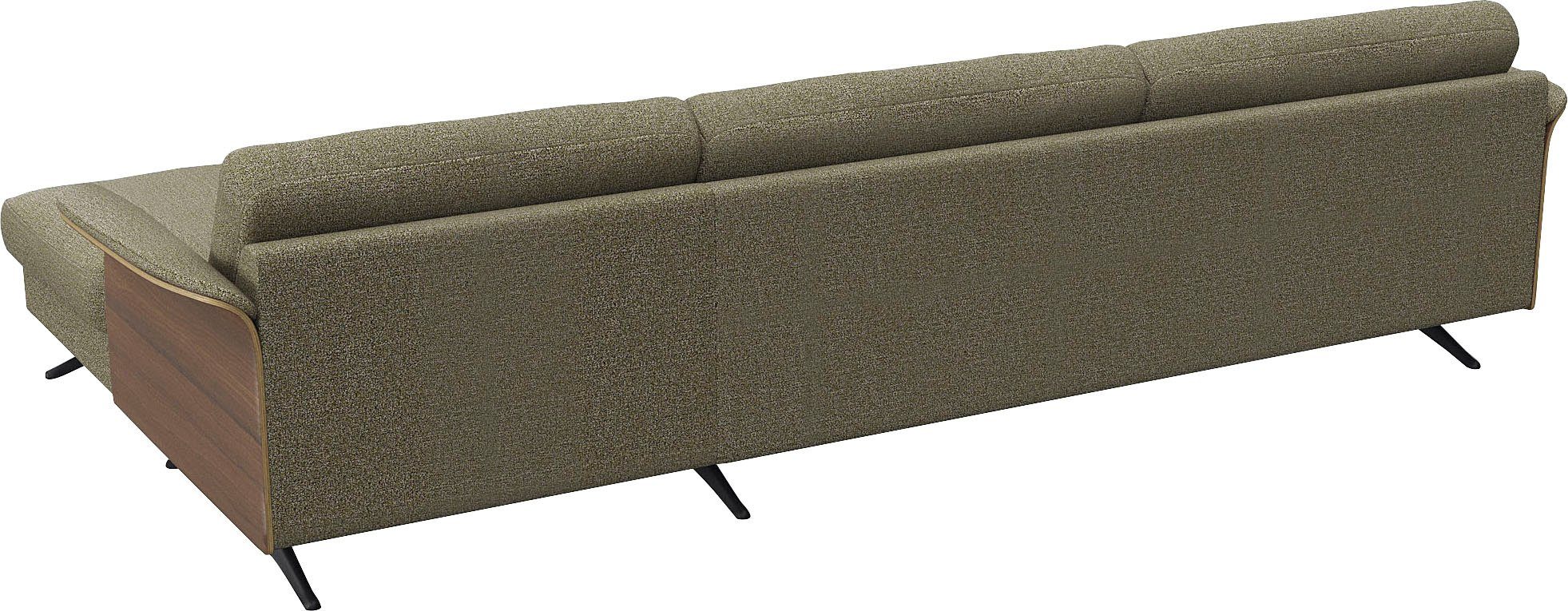 FLEXLUX Hoekbank Glow, super comfortabel door hoogwaardige zitconstructie met binnenvering, L-vorm