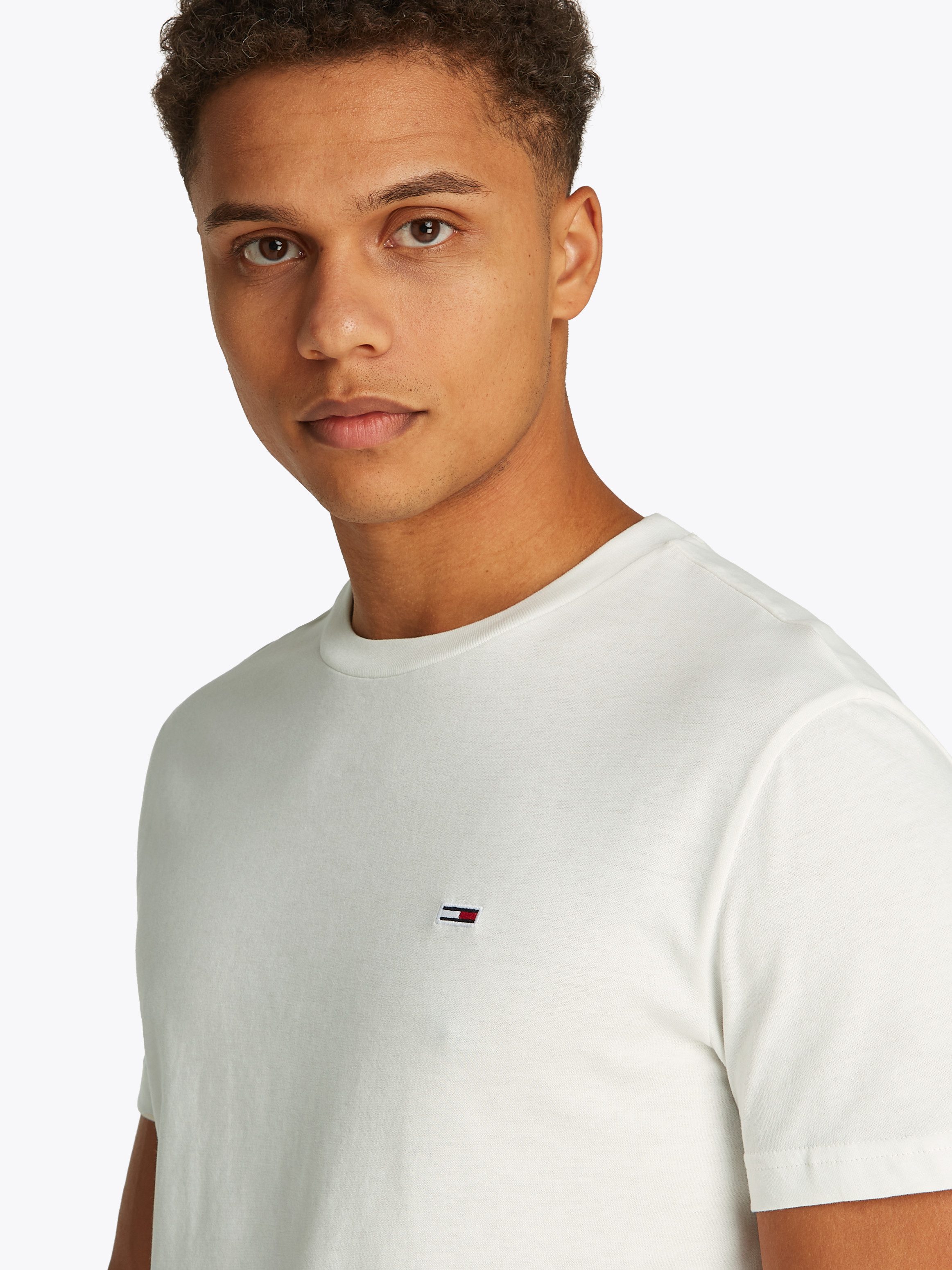 TOMMY JEANS Shirt met ronde hals TJM XSLIM 2PACK JERSEY TEE EXT (Set van 2)