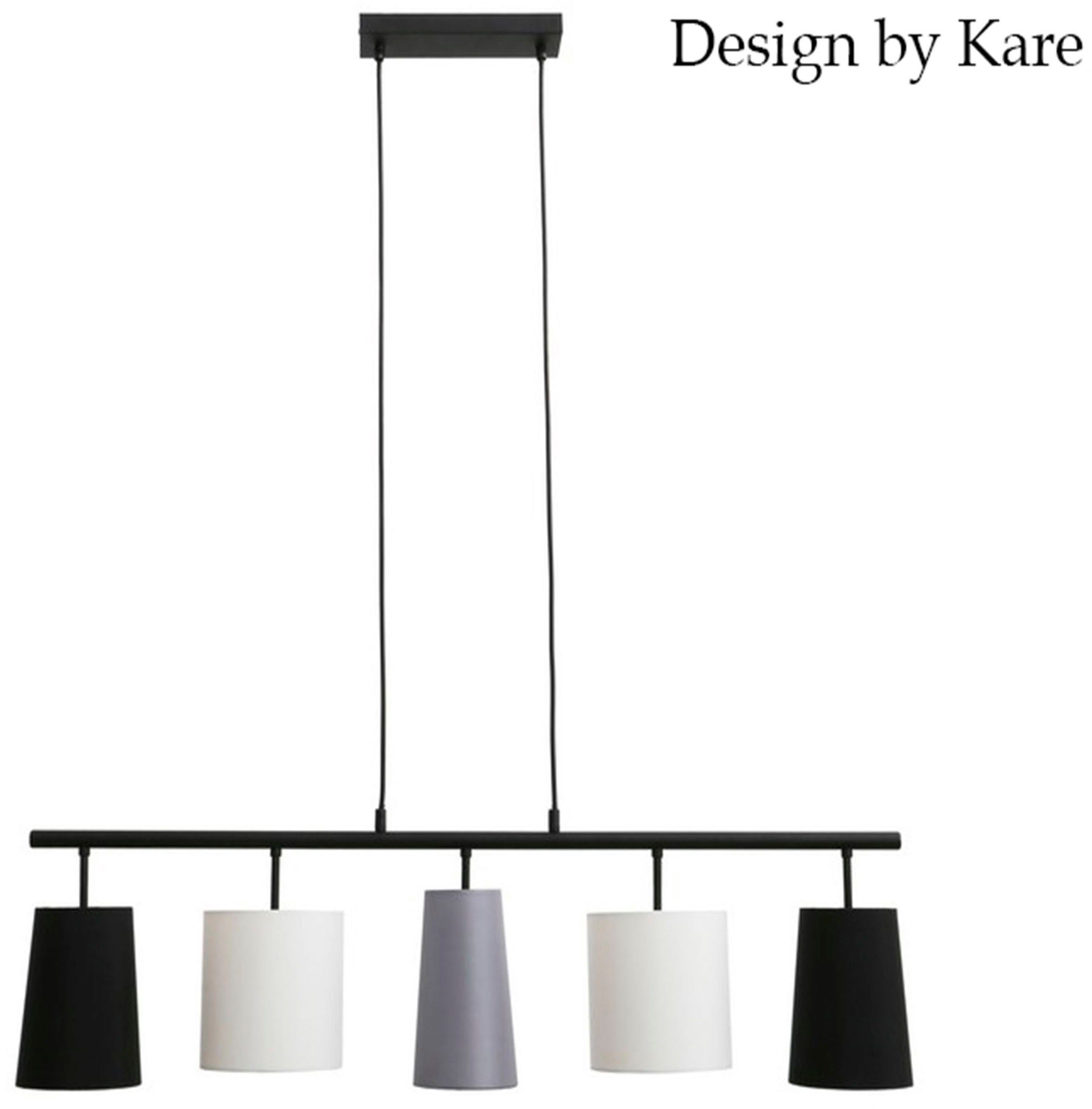 Briloner Leuchten Hanglamp 4009055 SHADES Hanglamp, 96x120 cm, grijs-zwart-wit, max. 40W, E14, eetkamer