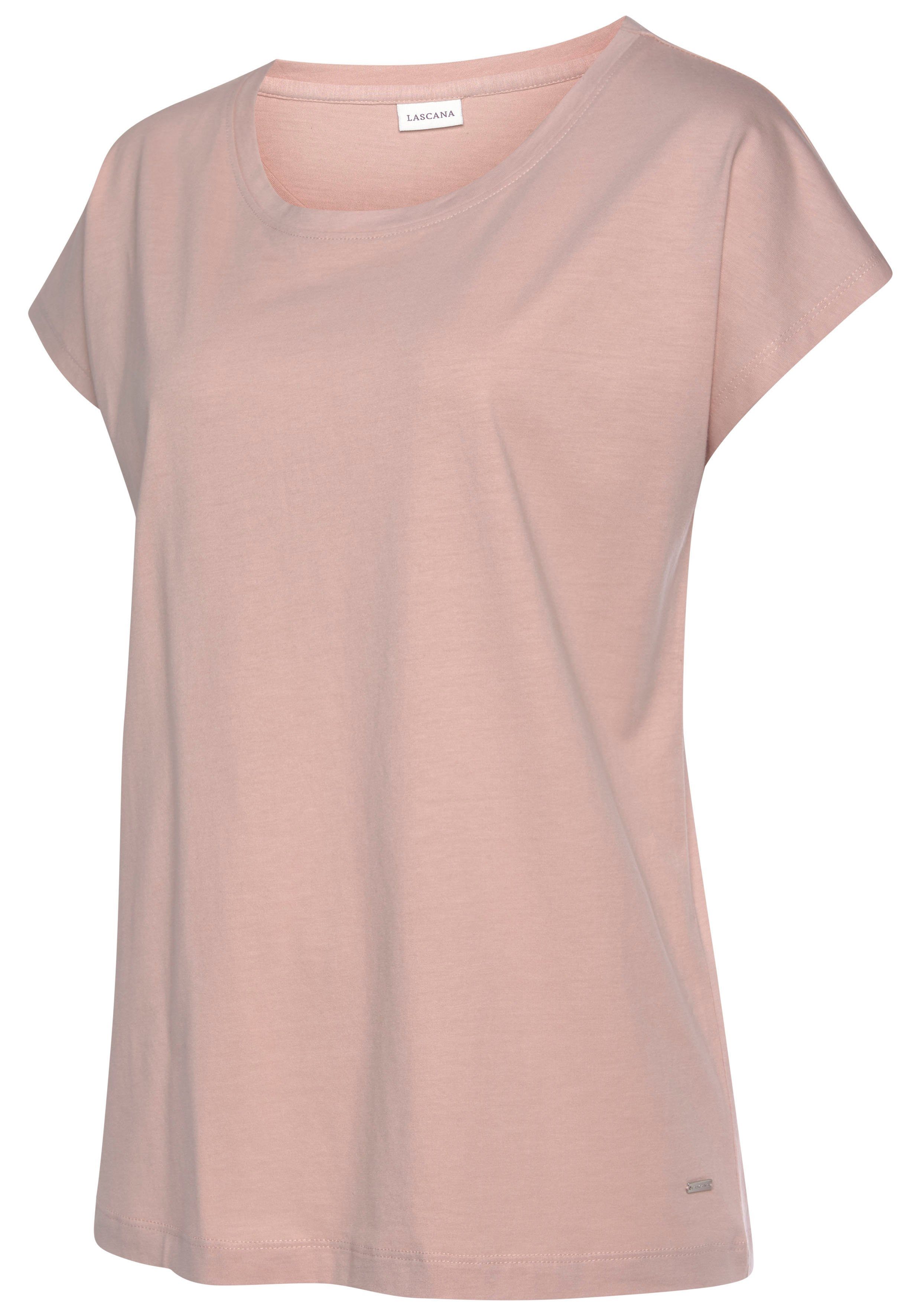 Lascana Pyjama top in effen kleuren