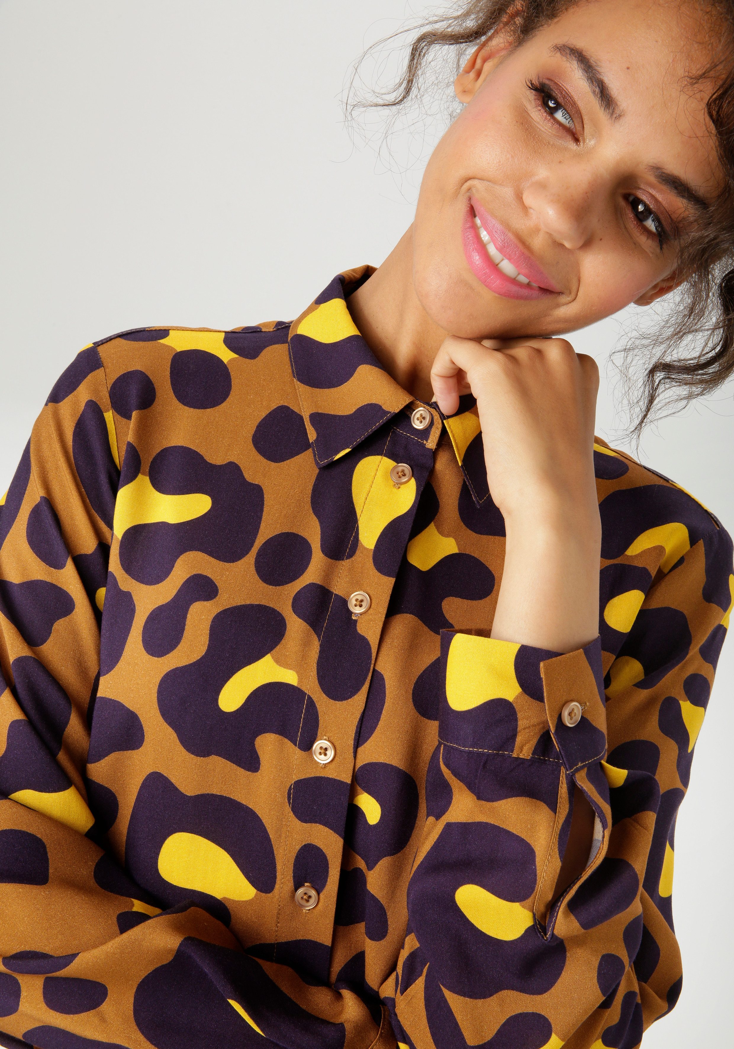 Aniston CASUAL Overhemdblouse met extravagante, grafische print - nieuwe collectie
