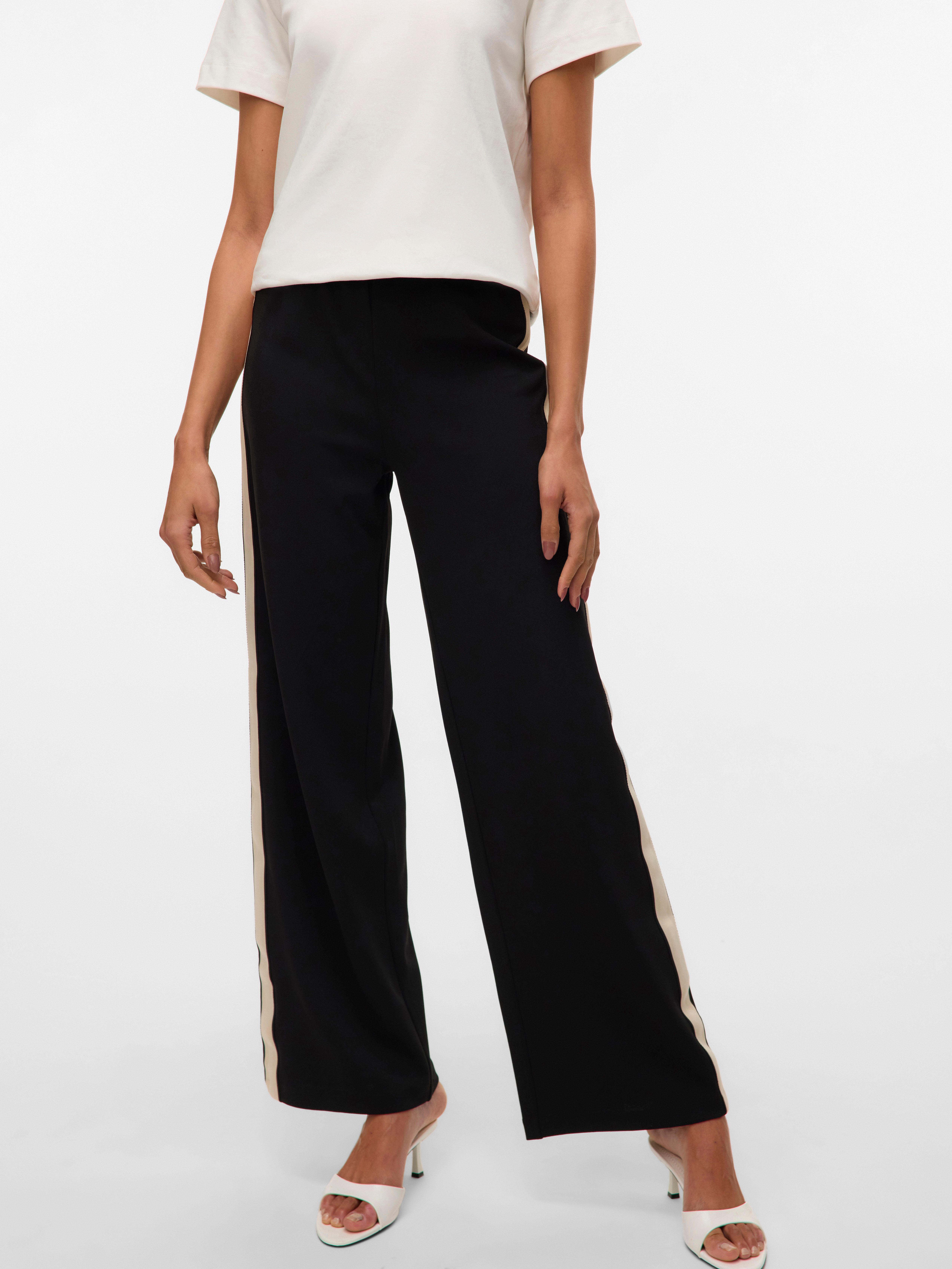 Vero Moda Pantalon VMBERLIN MW WIDE PANEL PANT NOOS