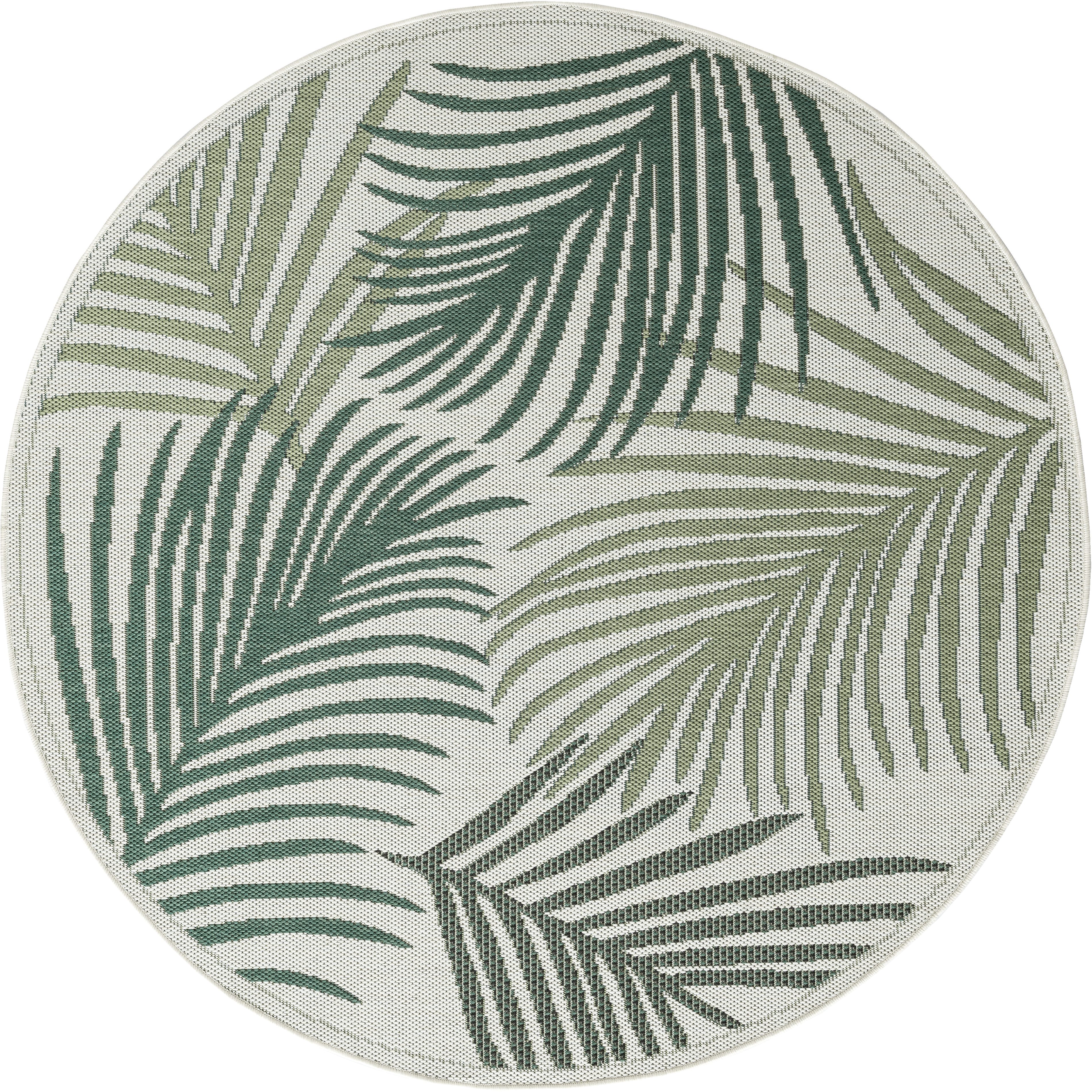 merinos Vloerkleed Machka 54045 robust, onderhoudsvriendelijk binnen- en buitentapijt, buitengebied moderne vloerkleden maat 160 cm x 160 cm x 8 mm