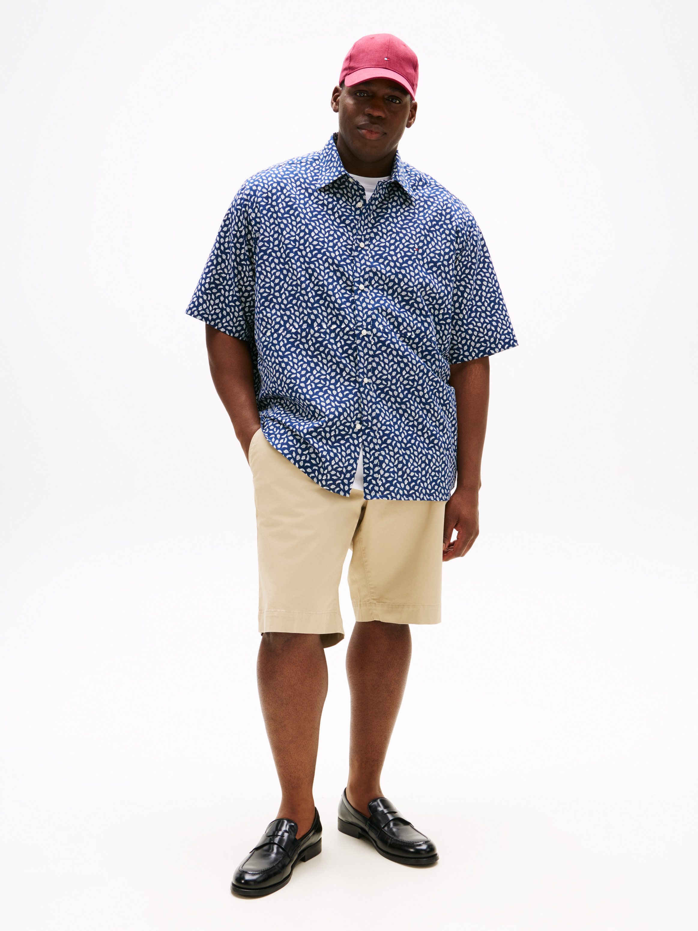 Tommy Hilfiger Overhemd met korte mouwen BT-LINEN BLEND AOP SS RF SHIRT-B