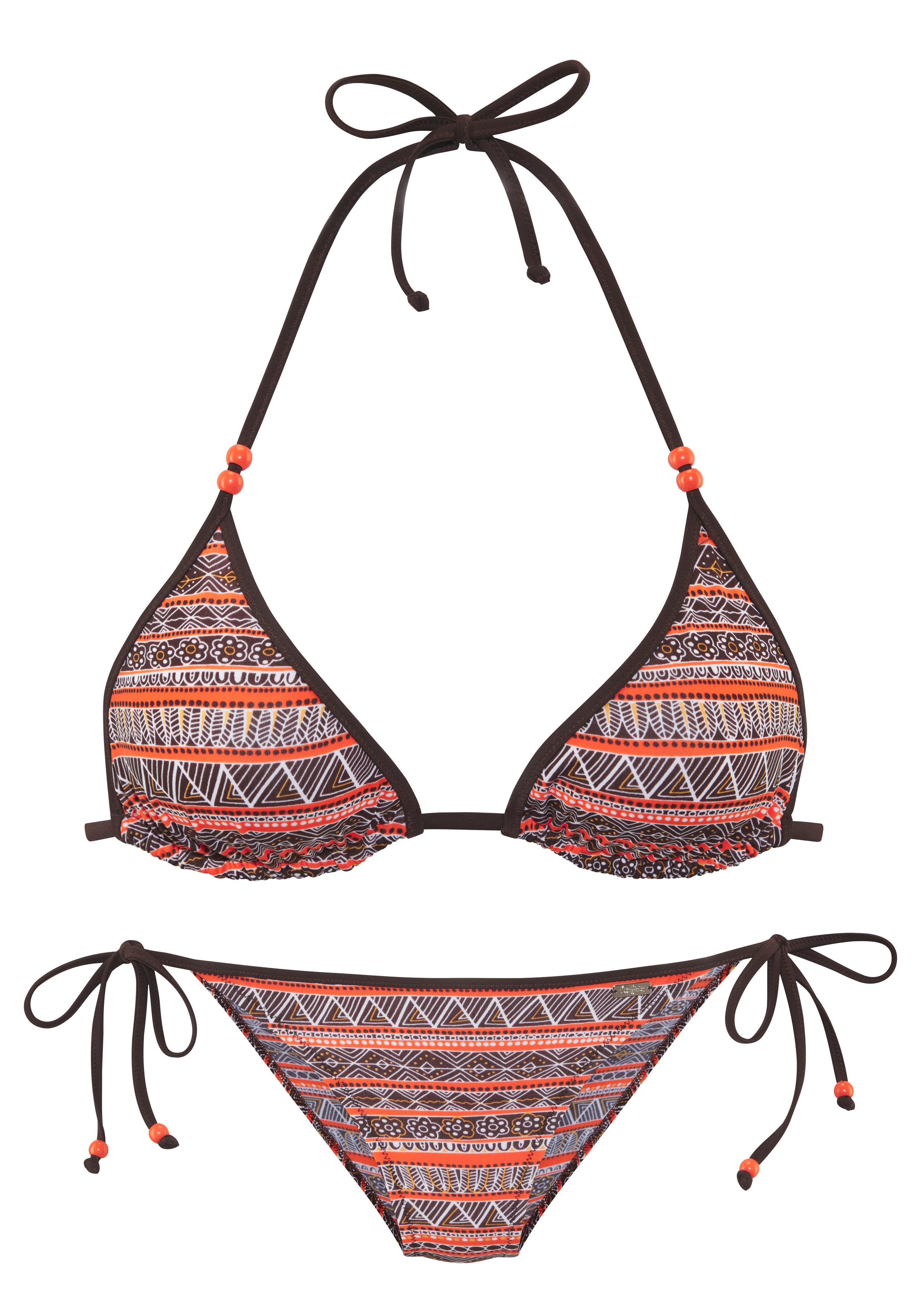Buffalo Triangelbikini Met trendy streepdruk