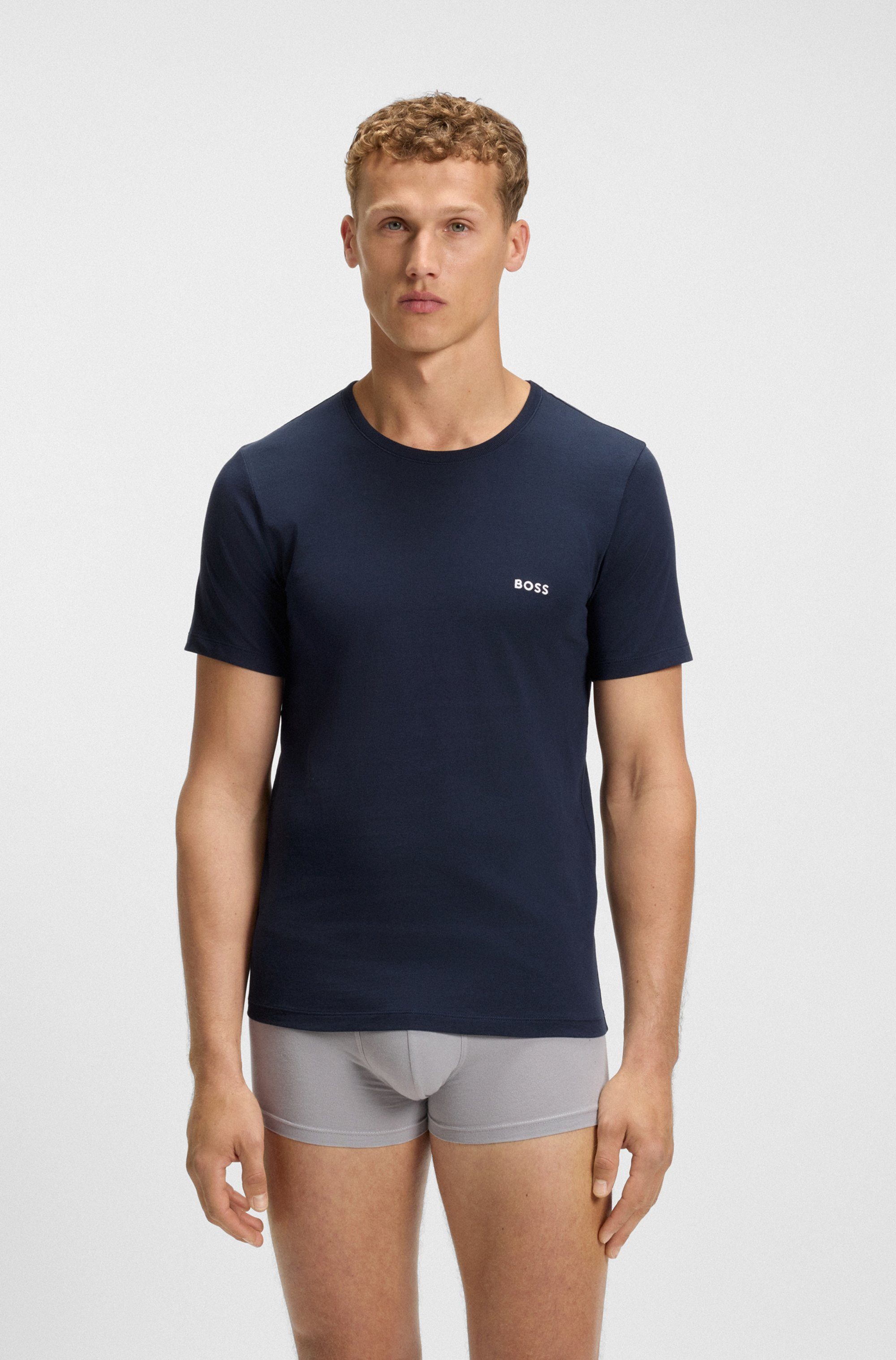 BOSS T-shirt TShirtRN 3P Classic (3-delig)