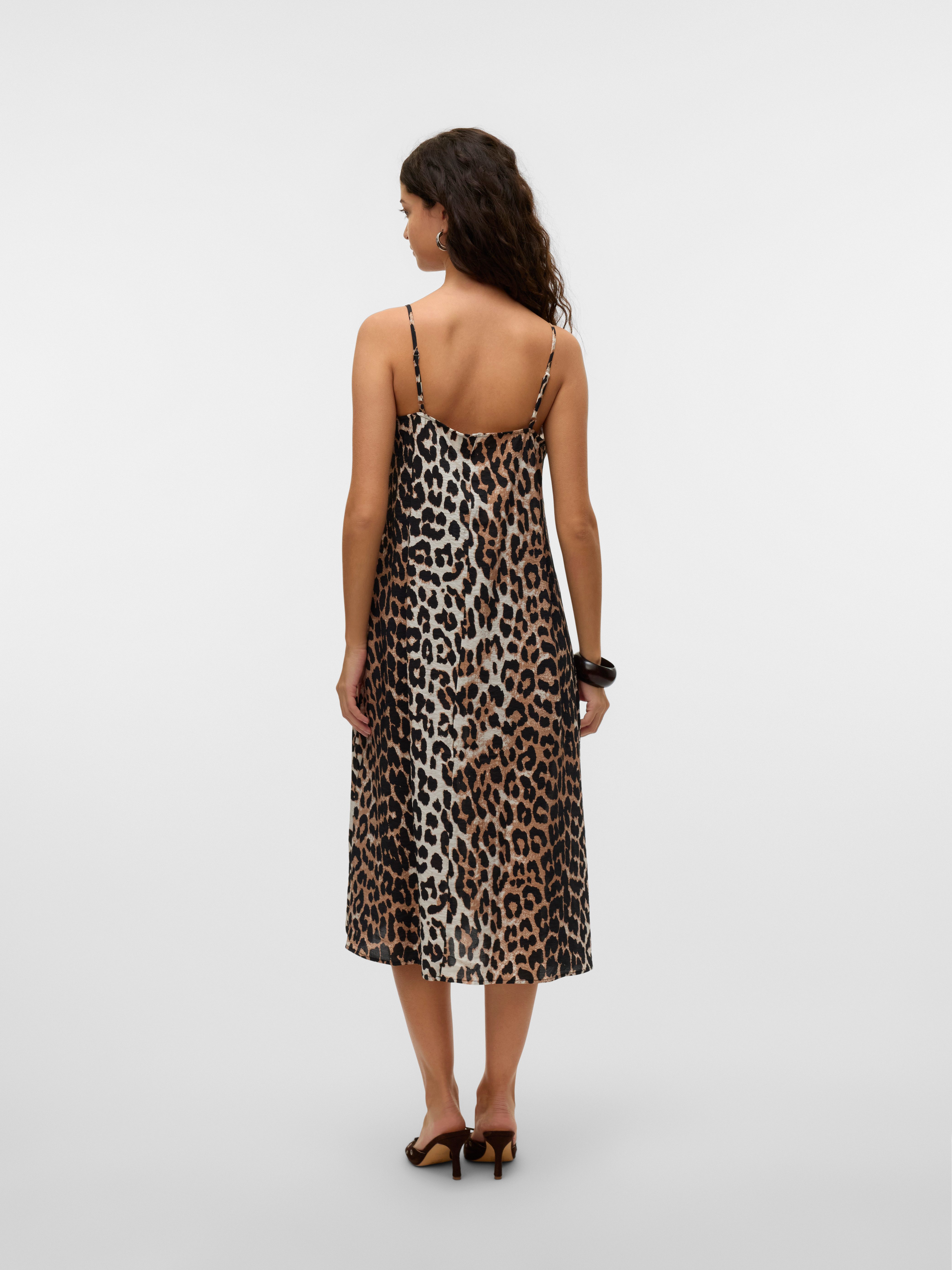 Vero Moda Jurk met spaghettibandjes VMJOSIE CALF SINGLET DRESS WVN GA NOOS
