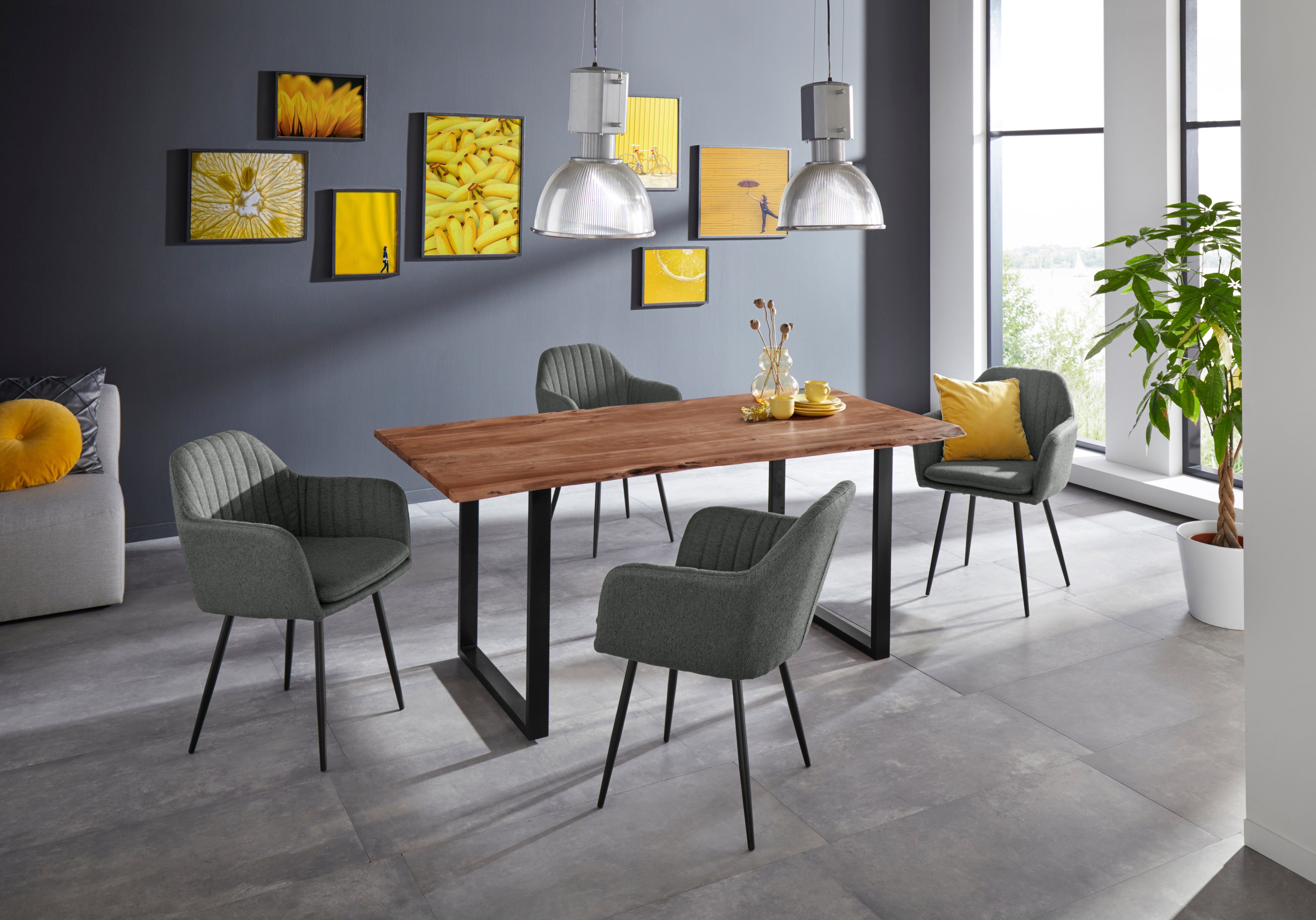 HELA Stoel met armleuningen Carla comfortabele fauteuil, kuipstoel (set)