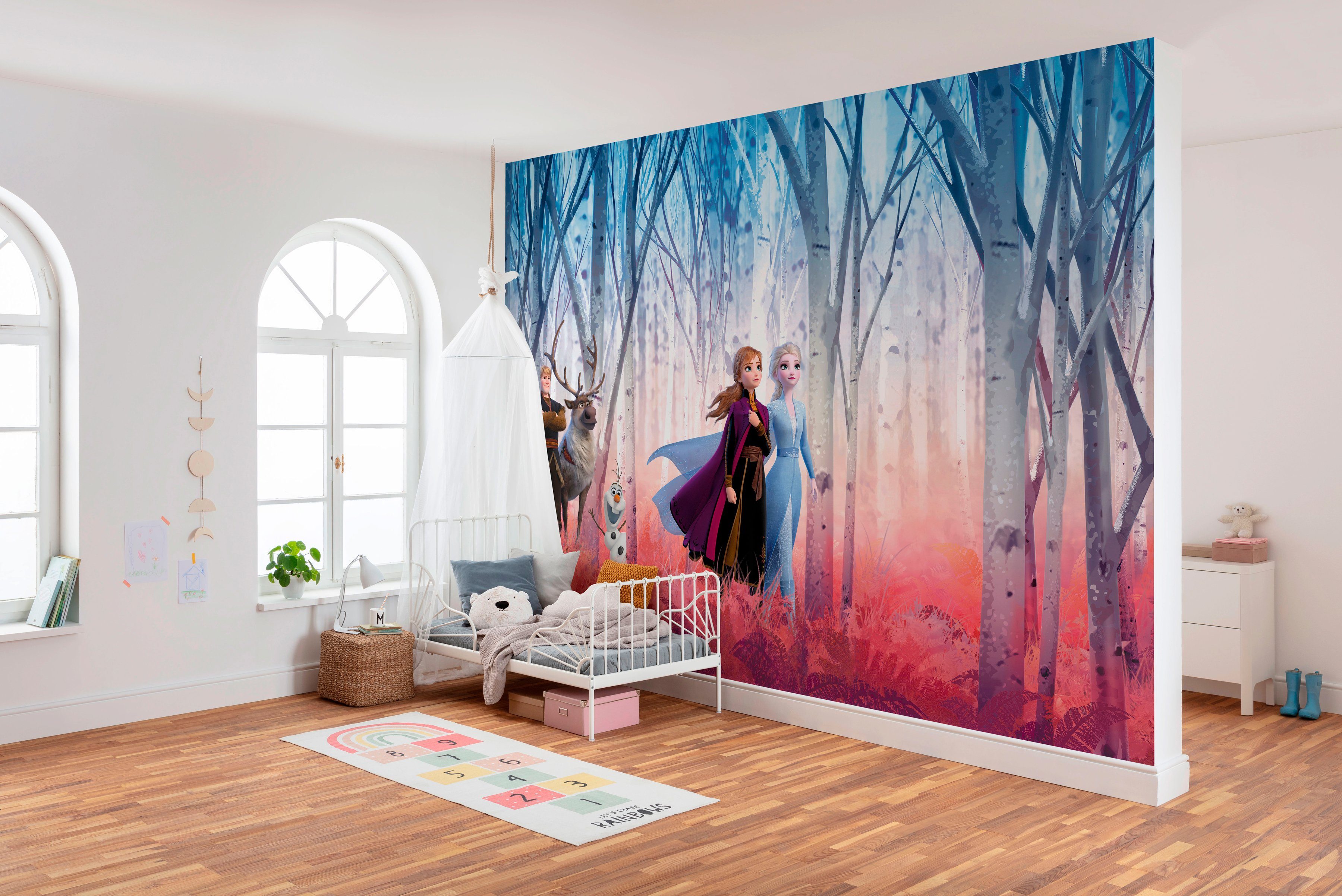 Komar Fotobehang Frozen Friends forever - Afmeting 368 x 254 cm (set)