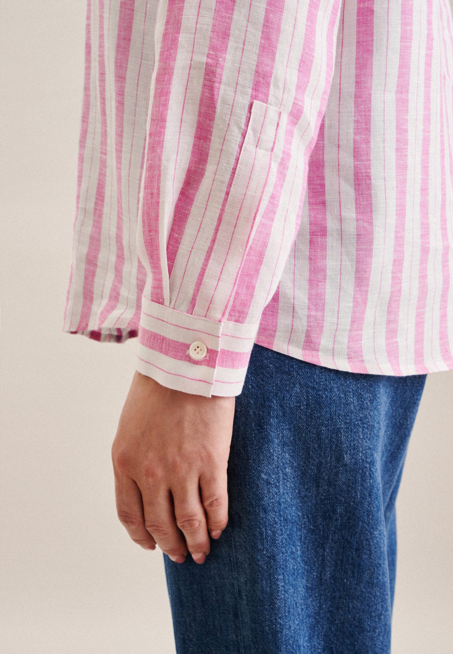 seidensticker Klassieke blouse Zwarte roos Tunika garenverver