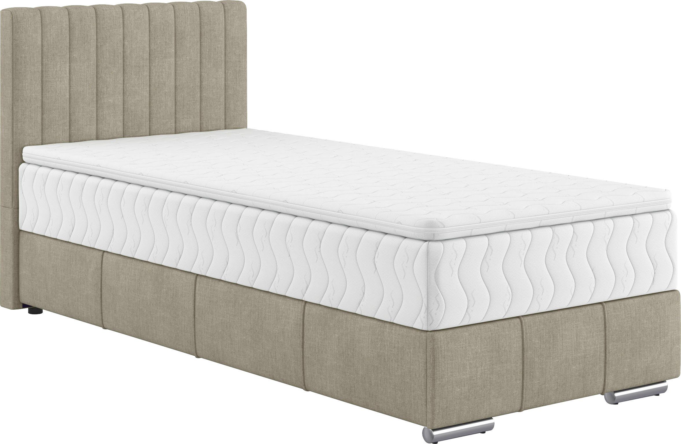 INOSIGN Boxspring Thor met bedbodem, incl. matras, topverkoper Topmatras en sierkussen, in verschillende hardheden beschikbaar