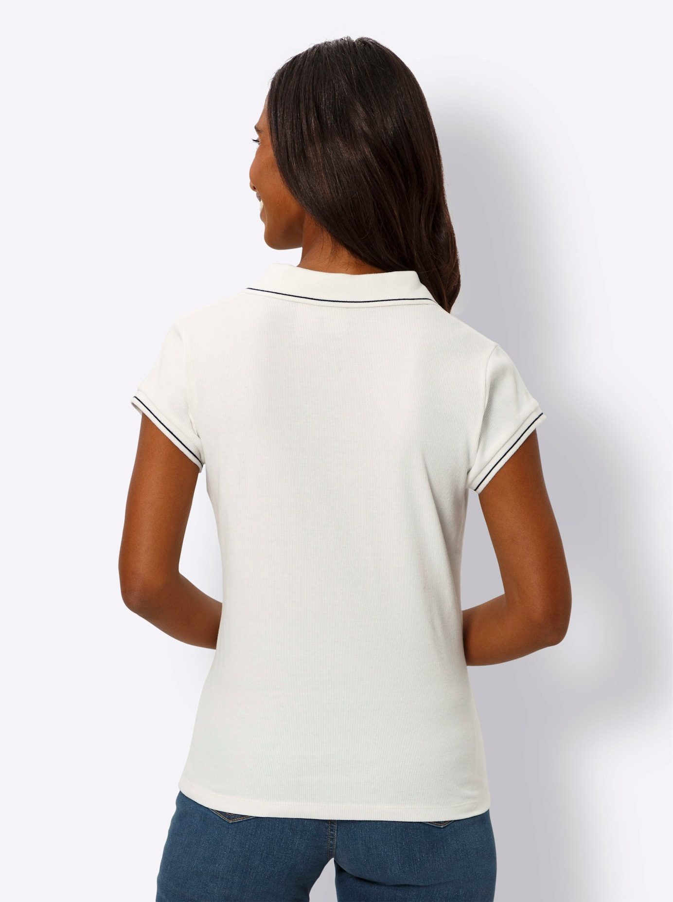 heine Shirt met korte mouwen Poloshirt (1-delig)