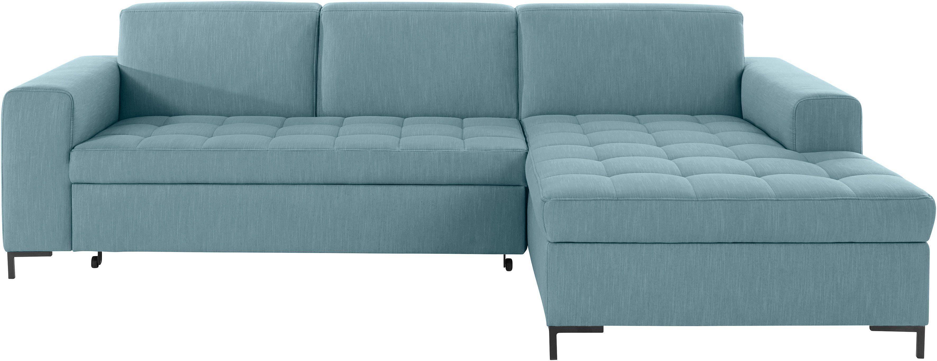OTTO products Hoekbank Grazzo L-vorm hoogwaardige stoffen van gerecycled materiaal, stiksels op de zitting