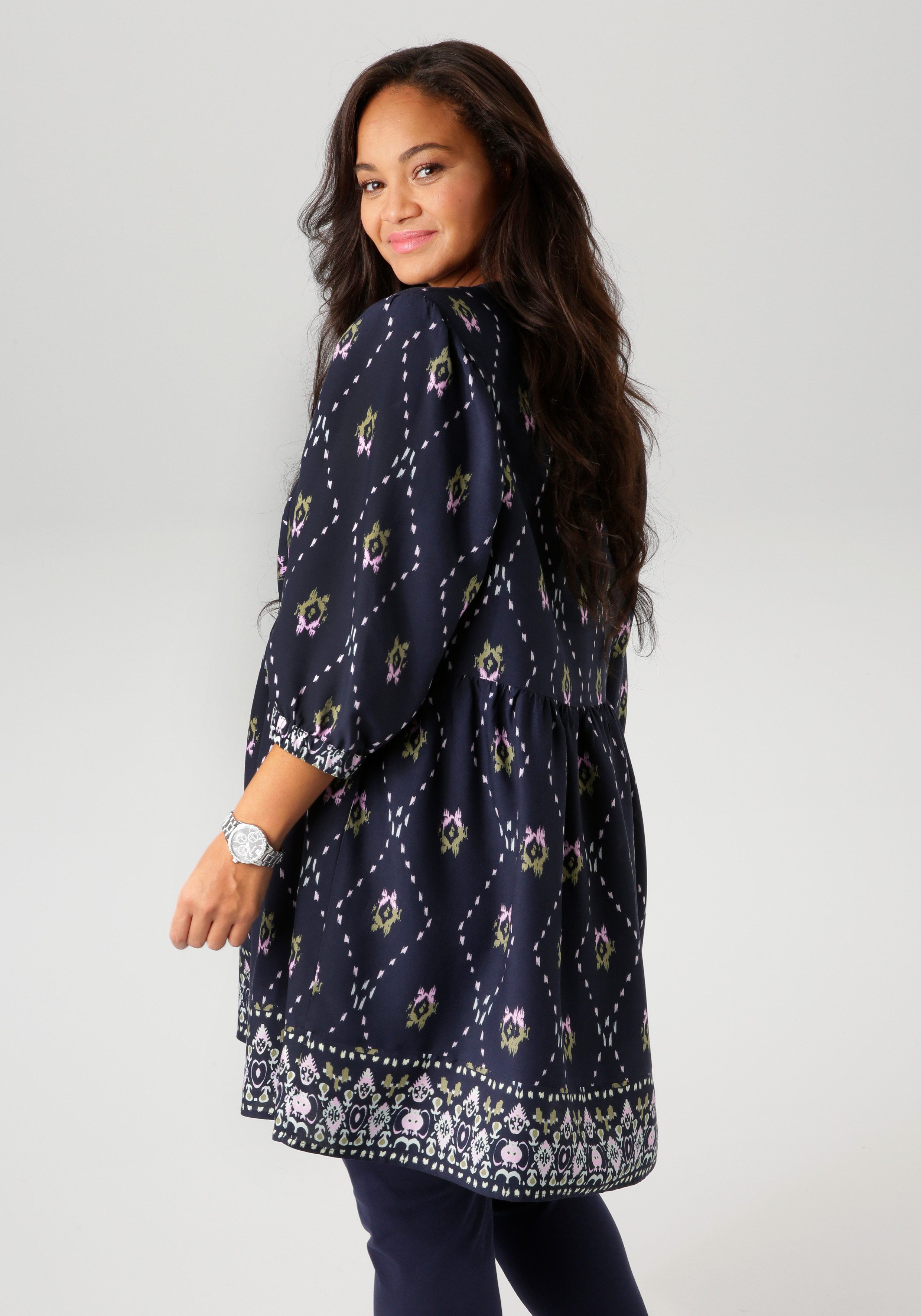 Aniston PLUS Tuniek met fantasierijke, kleurharmonische print - nieuwe collectie