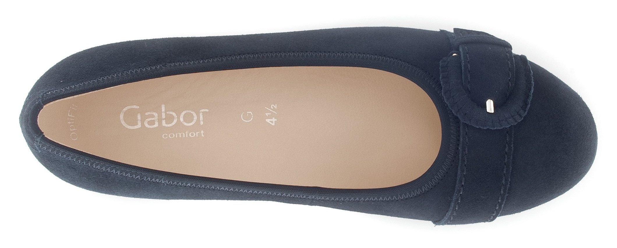 Gabor Ballerina's Florence , blokhak, business schoen, comfort schoen met elastische afwerking, breedte g