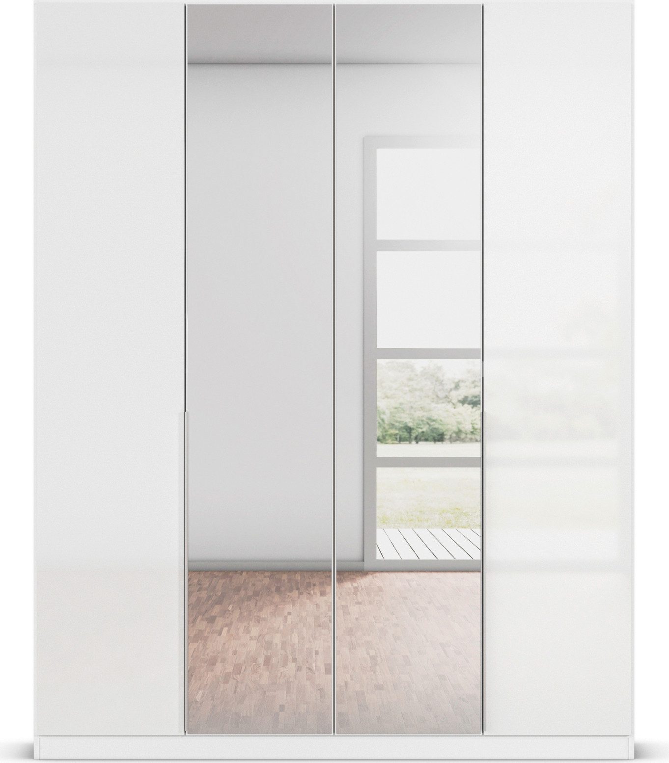 rauch Draaideurkast Kledingkast kast garderobe AGORDO met decor- of hoogglansfront doordachte binnenuitrusting, in 6 breedtes en 2 hoogtes made in germany