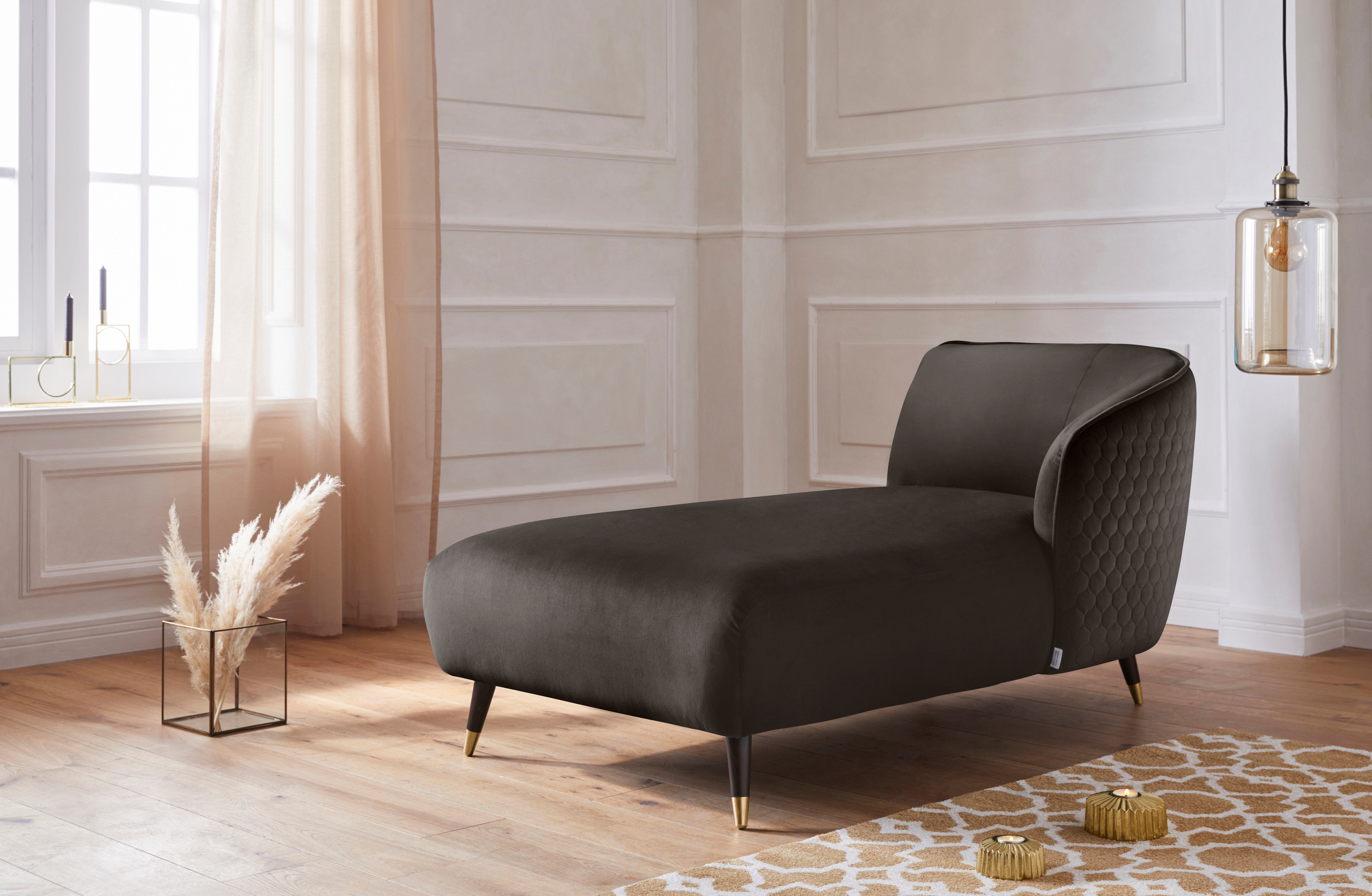 Guido Maria Kretschmer Home&Living Récamier Oradea met elegante stiksels op achterzijde van de rugleuning