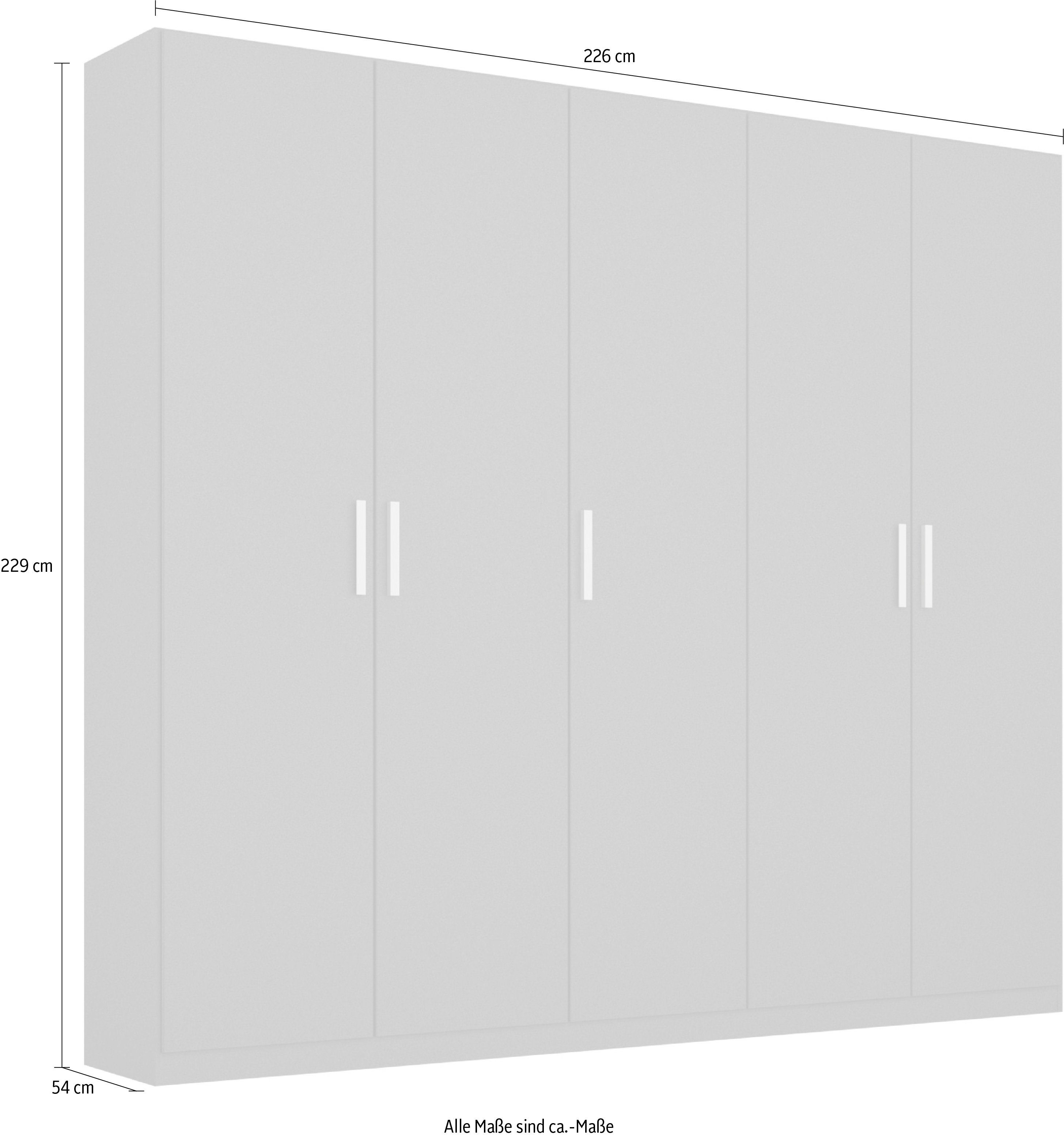 rauch Draaideurkast Kledingkast kast garderobe KOLUNA met decor-front inclusief 2 binnenladen en extra legplanken made in germany