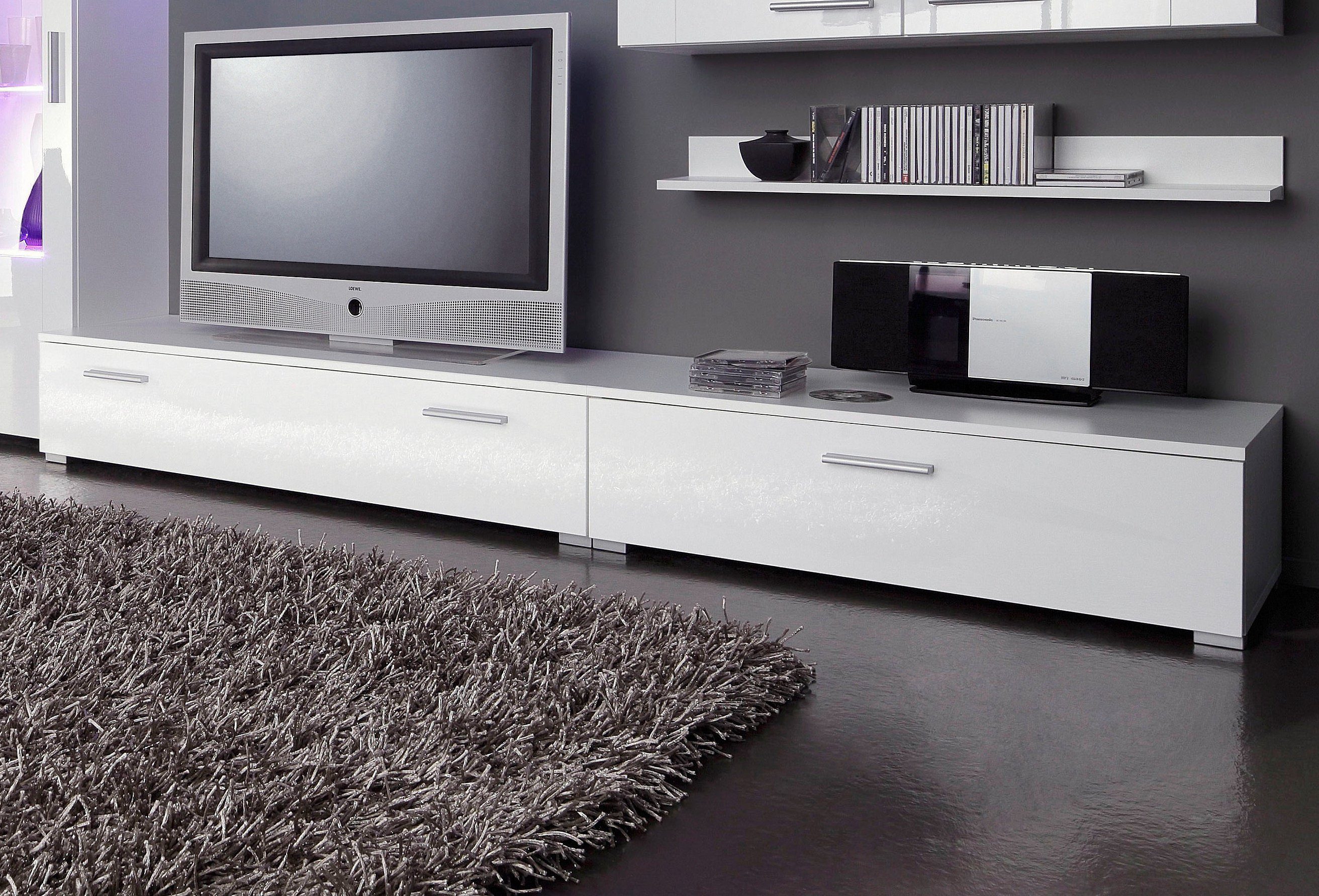 Höltkemeyer Tv-meubel Flame TV-board, breedte 90 cm of 120 cm lowboards maat 120 cm wit