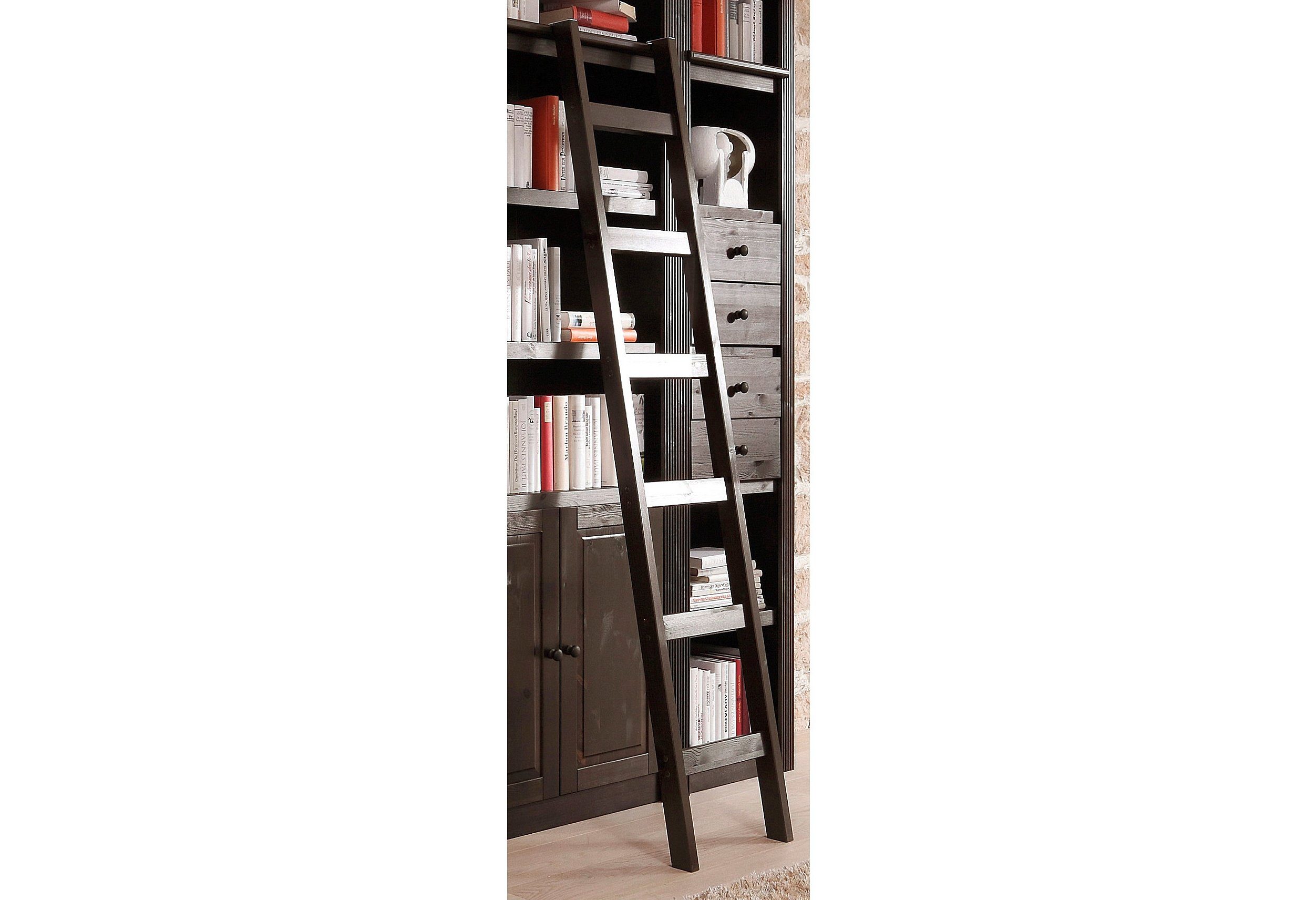 Home affaire Ladderrek Bergen van massief grenenhout, met 6 treden, hoogte 188 cm