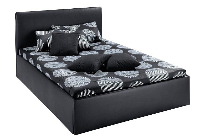 Westfalia Polsterbetten Gestoffeerd bed met bedkist bedden zwart