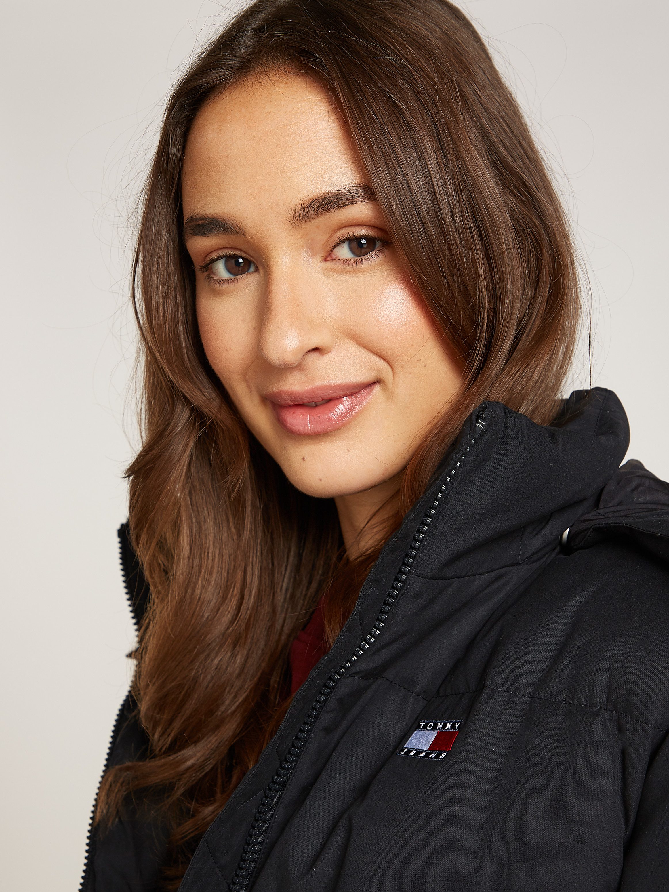 TOMMY JEANS Gewatteerde jas TJW MIDI ALASKA FAUX FUR