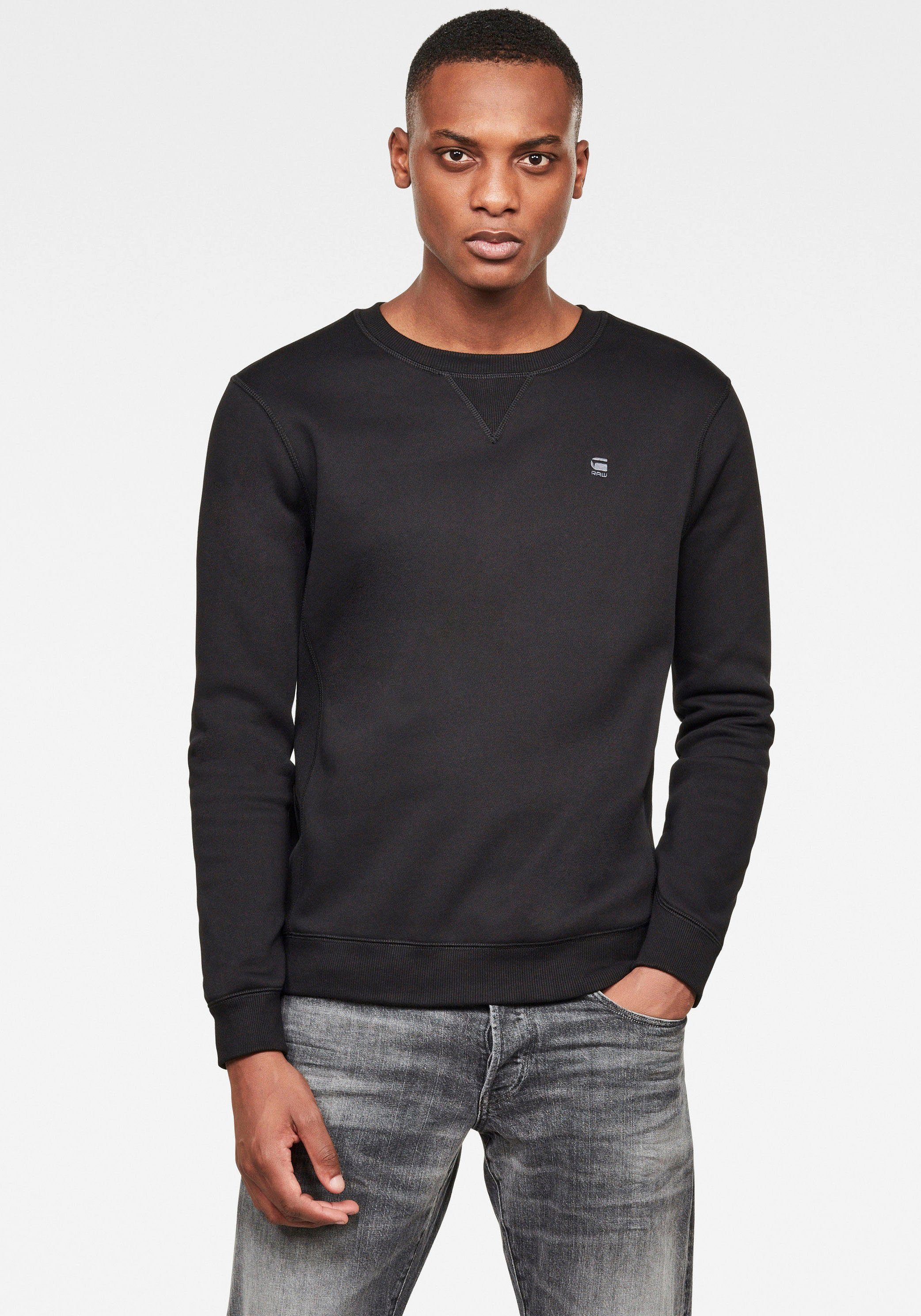 G-Star RAW Sweatshirt Premium Core Pacior Sweat met rib-inzetten aan de zijkanten