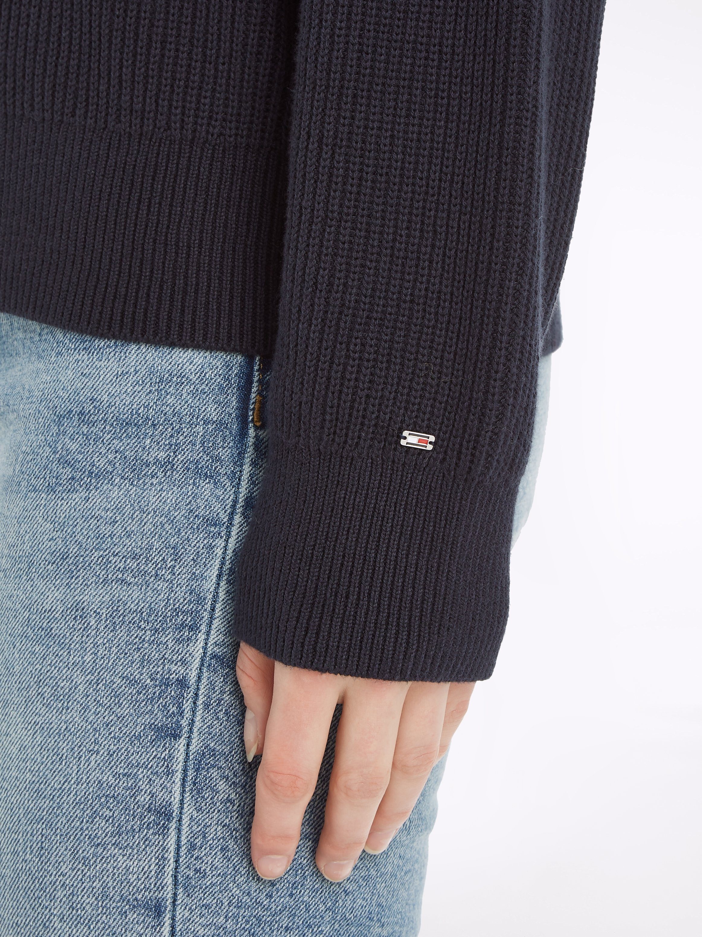 Tommy Hilfiger Trui met ronde hals met merklabel