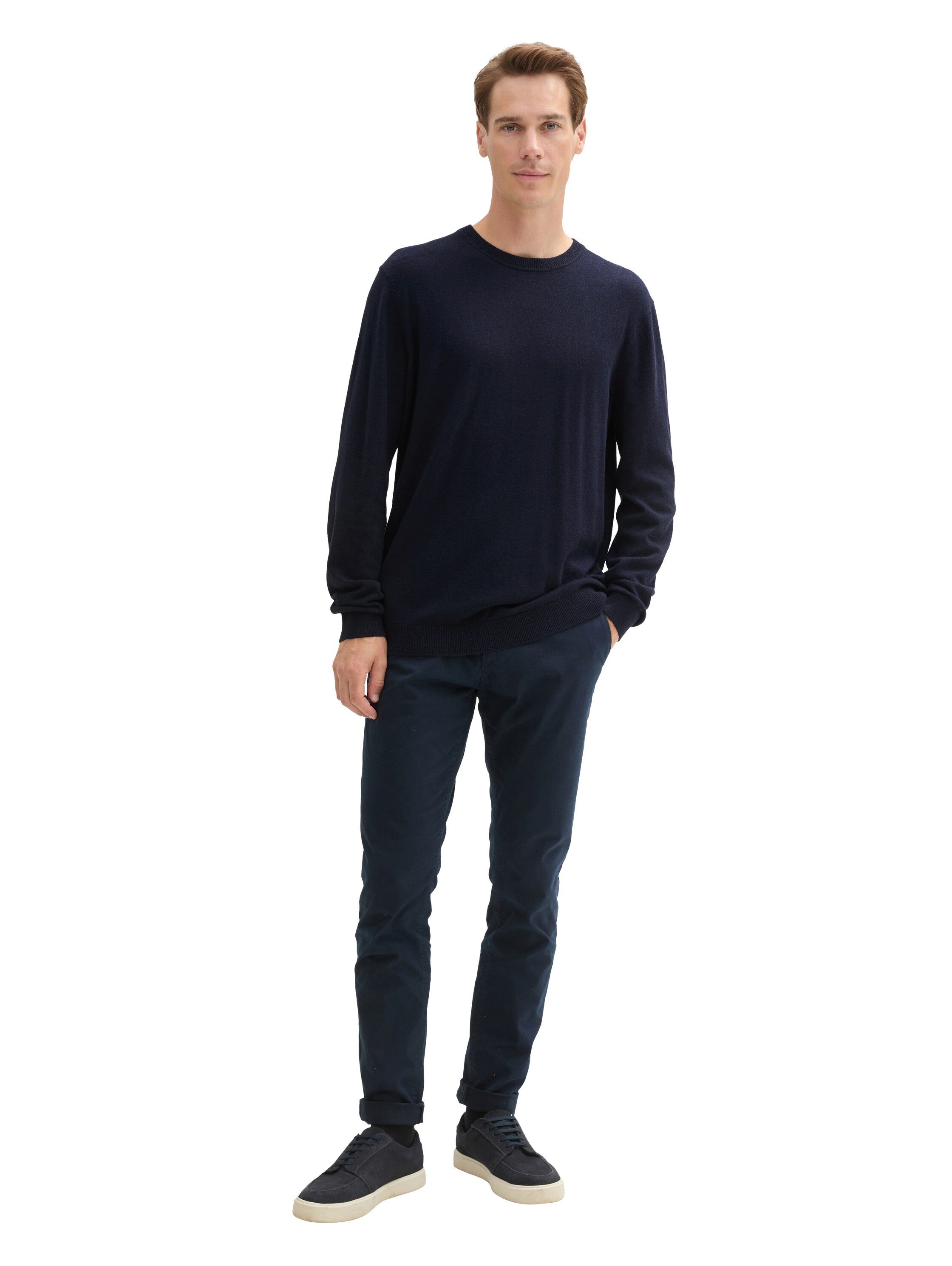 Tom Tailor Trui met ronde hals met gerecycled kasjmier