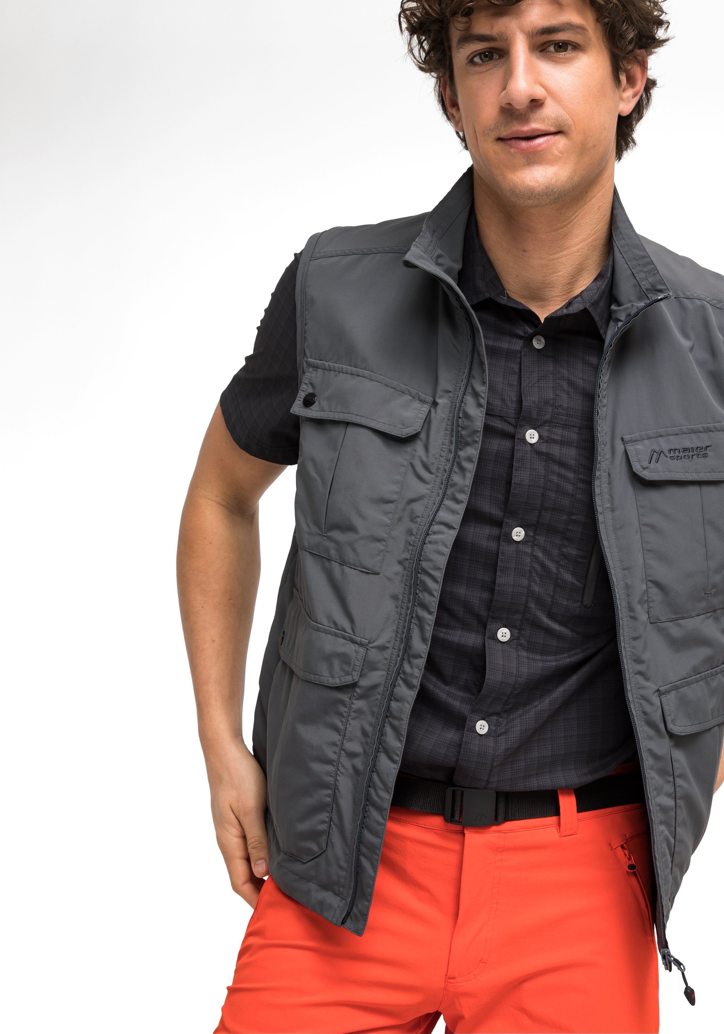 Maier Sports Functioneel jack VALDEMAR Veelzijdige functionele bodywarmer, perfect voor wandelen en vakantie