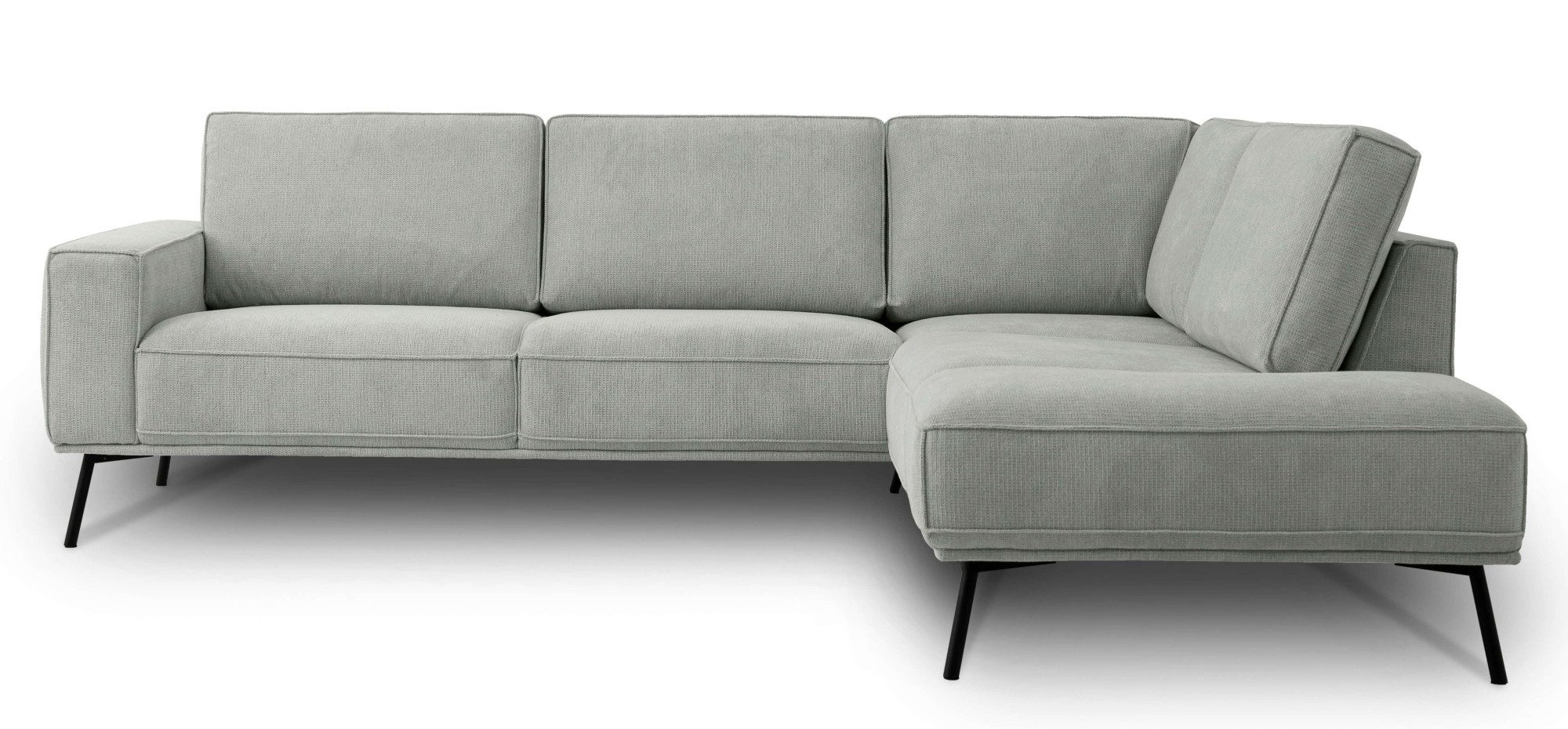 andas Hoekbank Vosby Breedte 260 cm, chenille, met decoratieve kedernaad