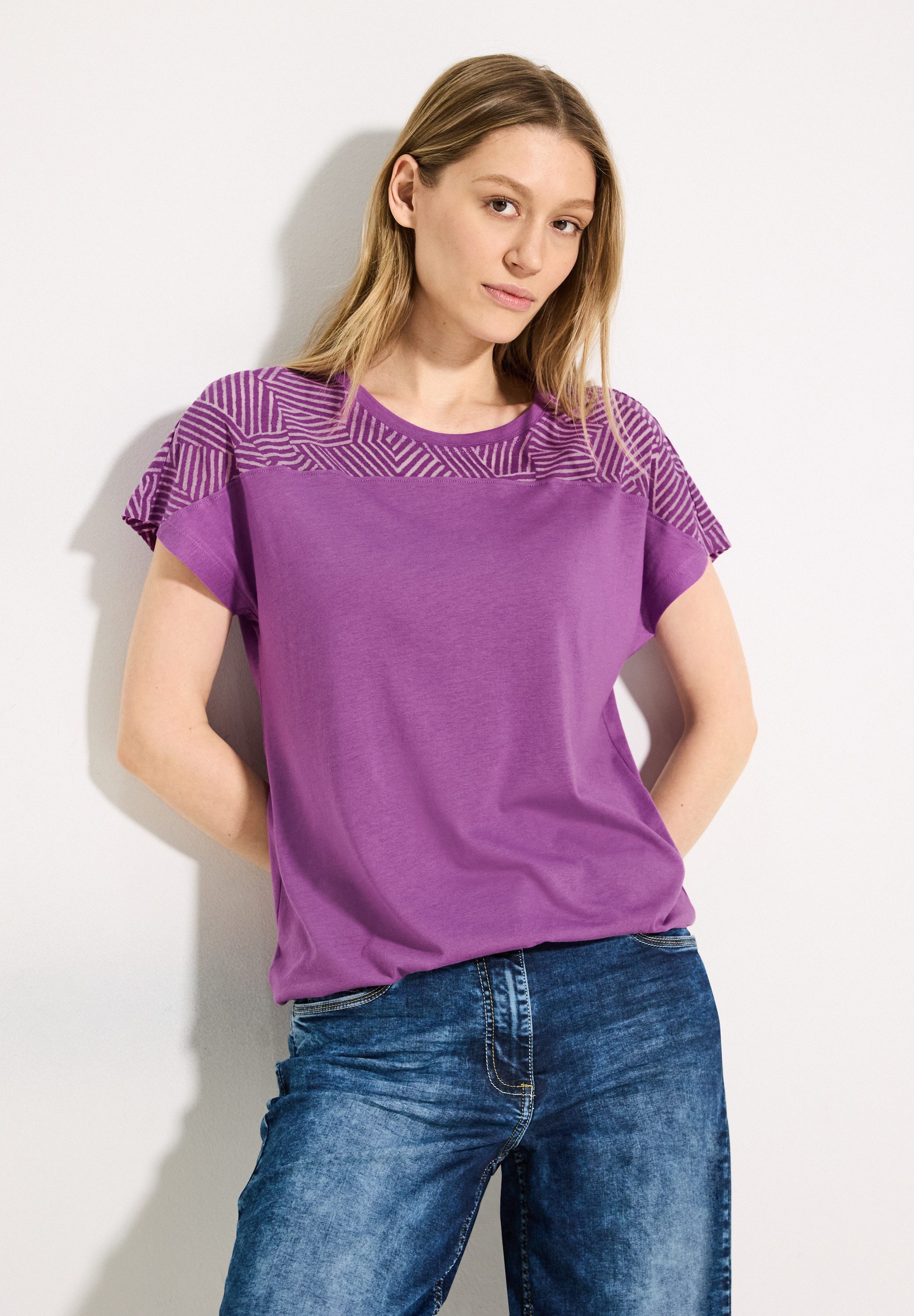 Cecil T-shirt met elastische band