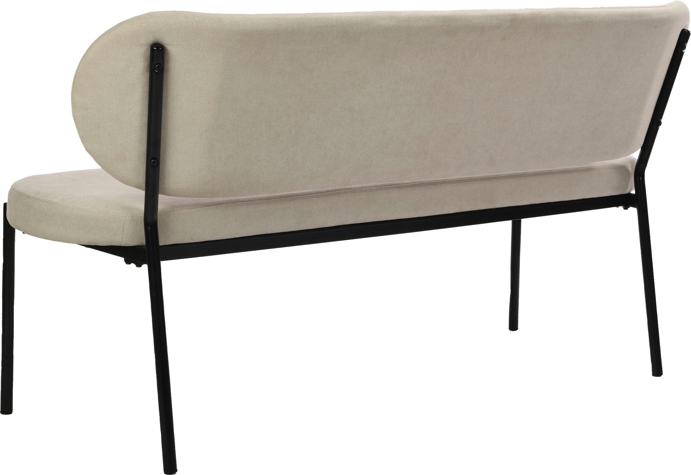 byLIVING Zitbank Jersey met geweven stof bekleding, met rugleuning, breedte 160 cm