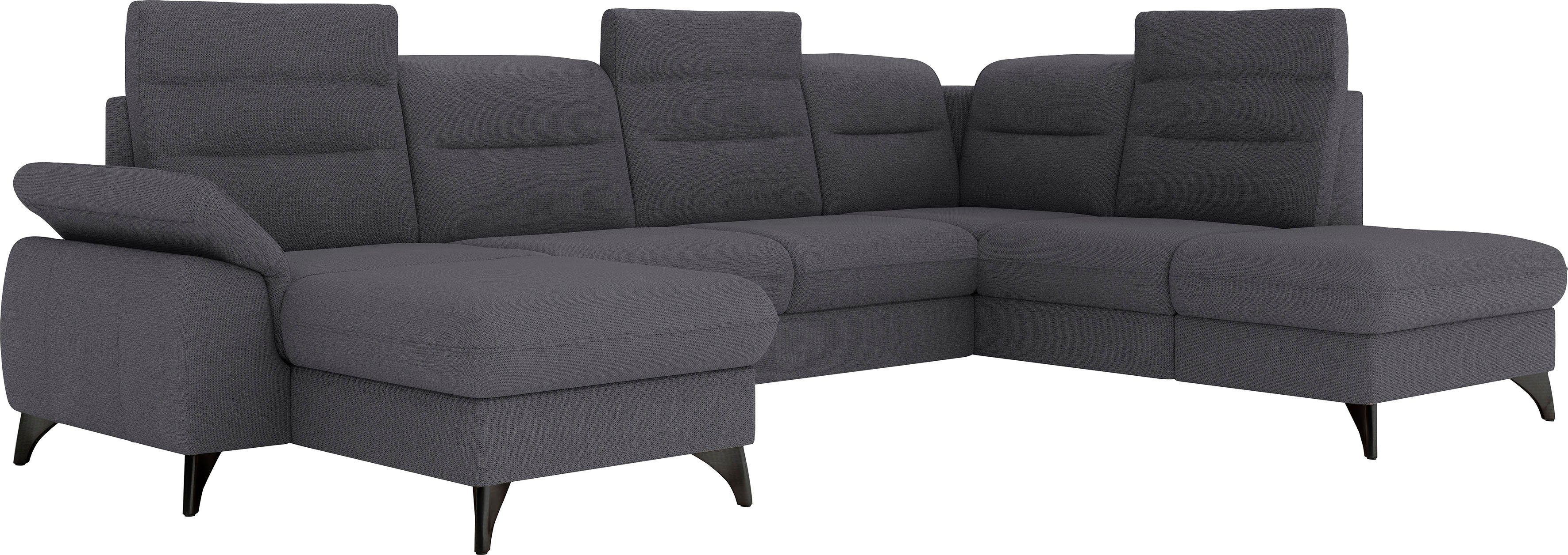 sit&more Zithoek Astoria U-vorm naar keuze met motorische relaxfunctie