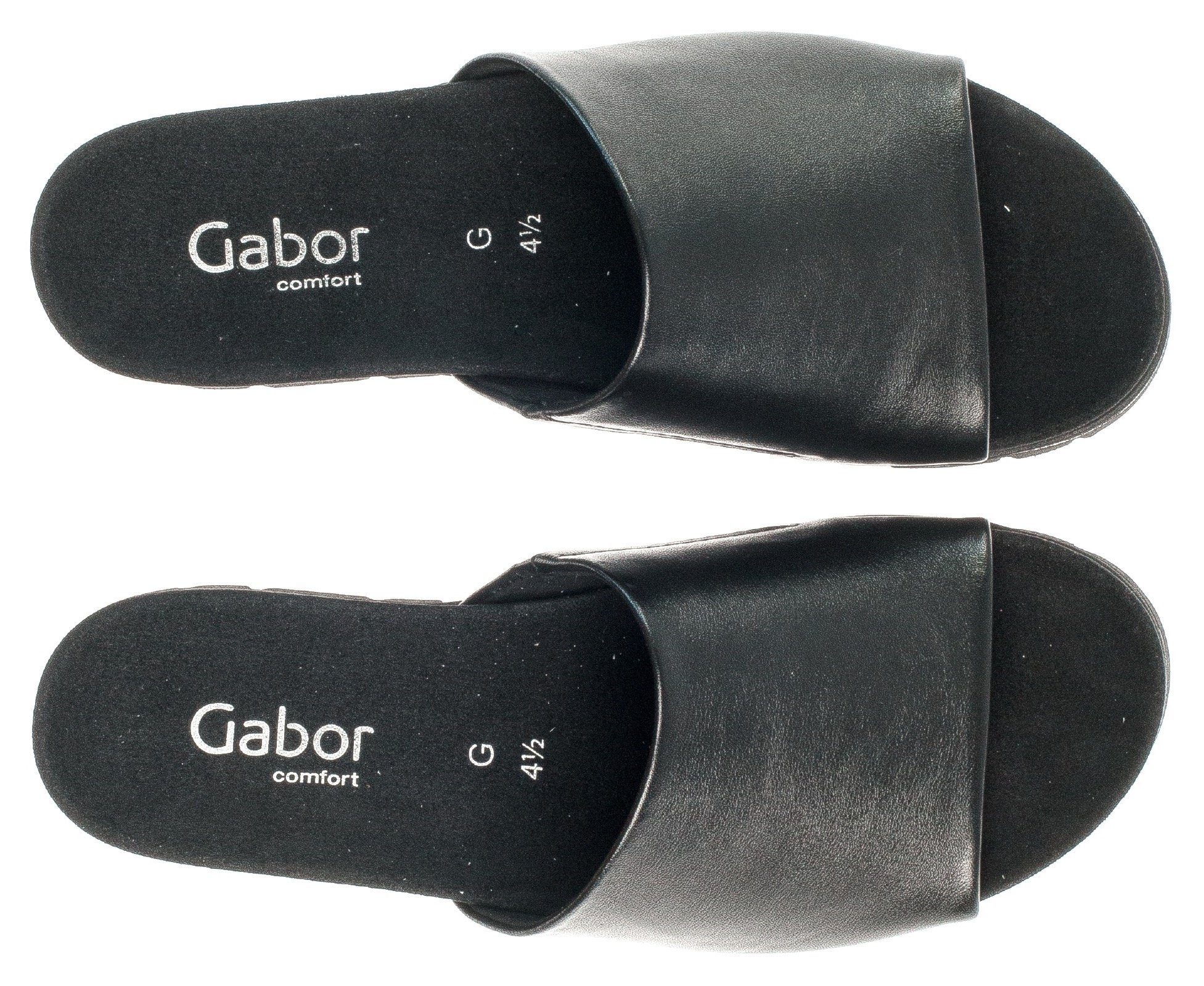 Gabor Slippers York , platform, zomerschoen, slippers in comfortschoen schoenwijdte g (= wijd)