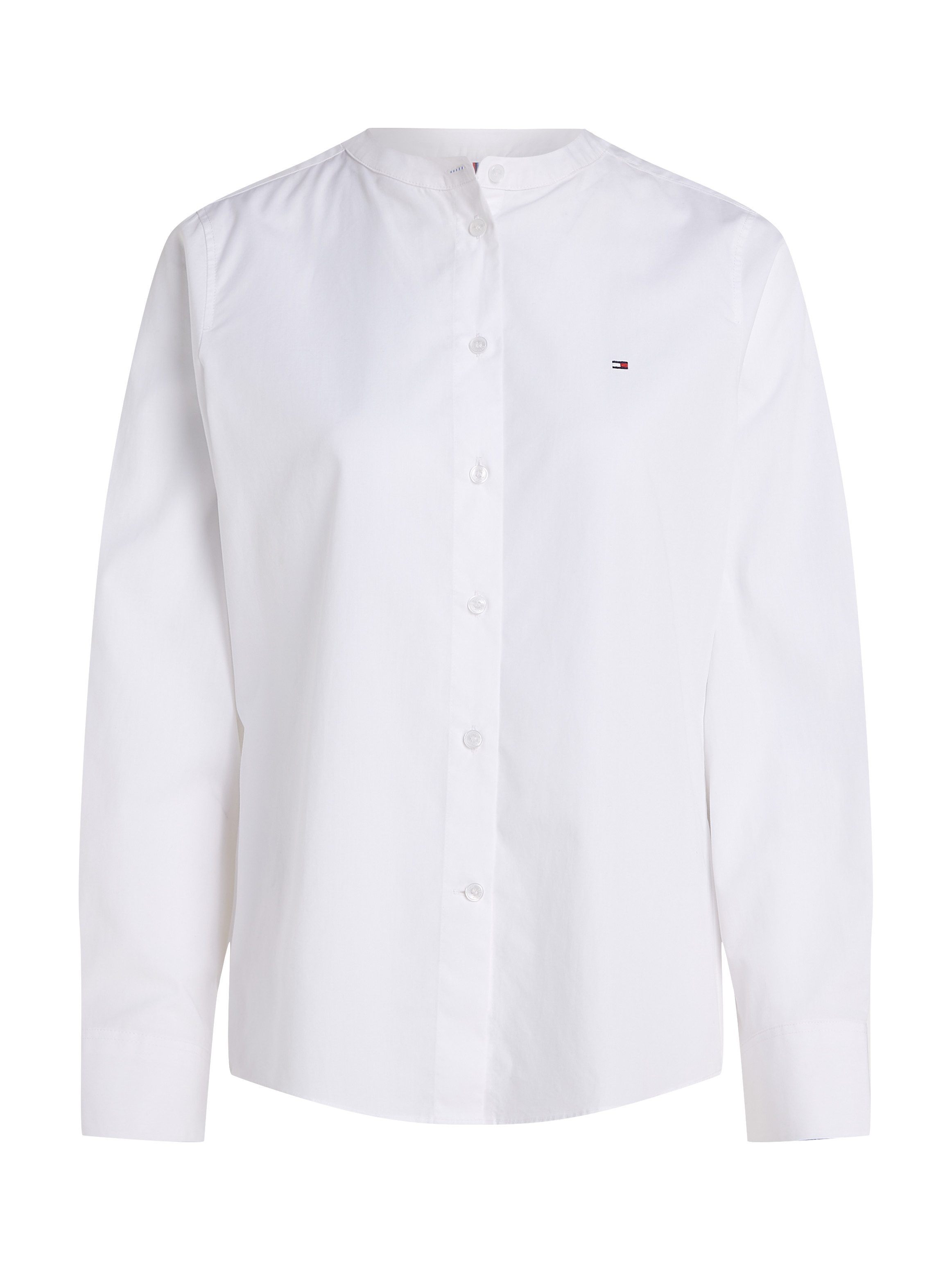 Tommy Hilfiger Shirtblouse COLLARLESS POPLIN REGULAR SHIRT