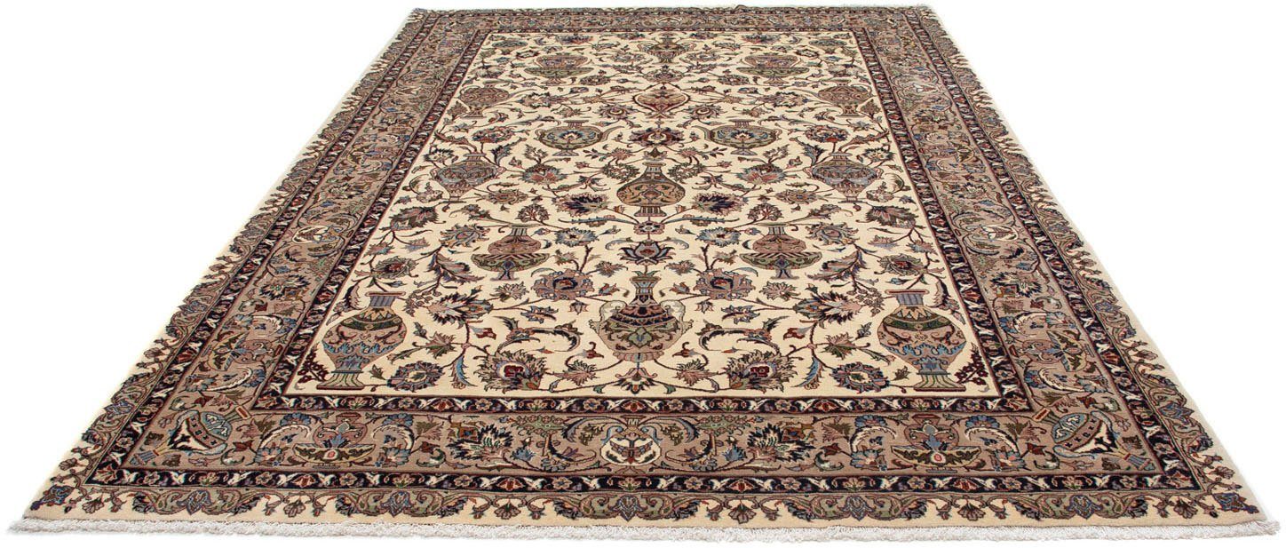 morgenland Wollen kleed Kaschmar bloemmotief beige 302 x 205 cm Uniek exemplaar met certificaat