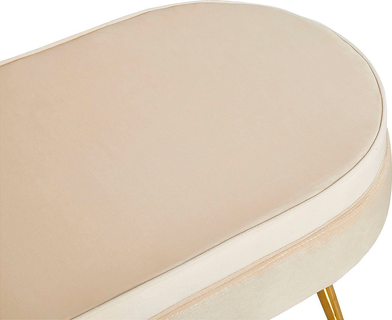 SalesFever Hocker Clam ovaal, breedte 99 cm