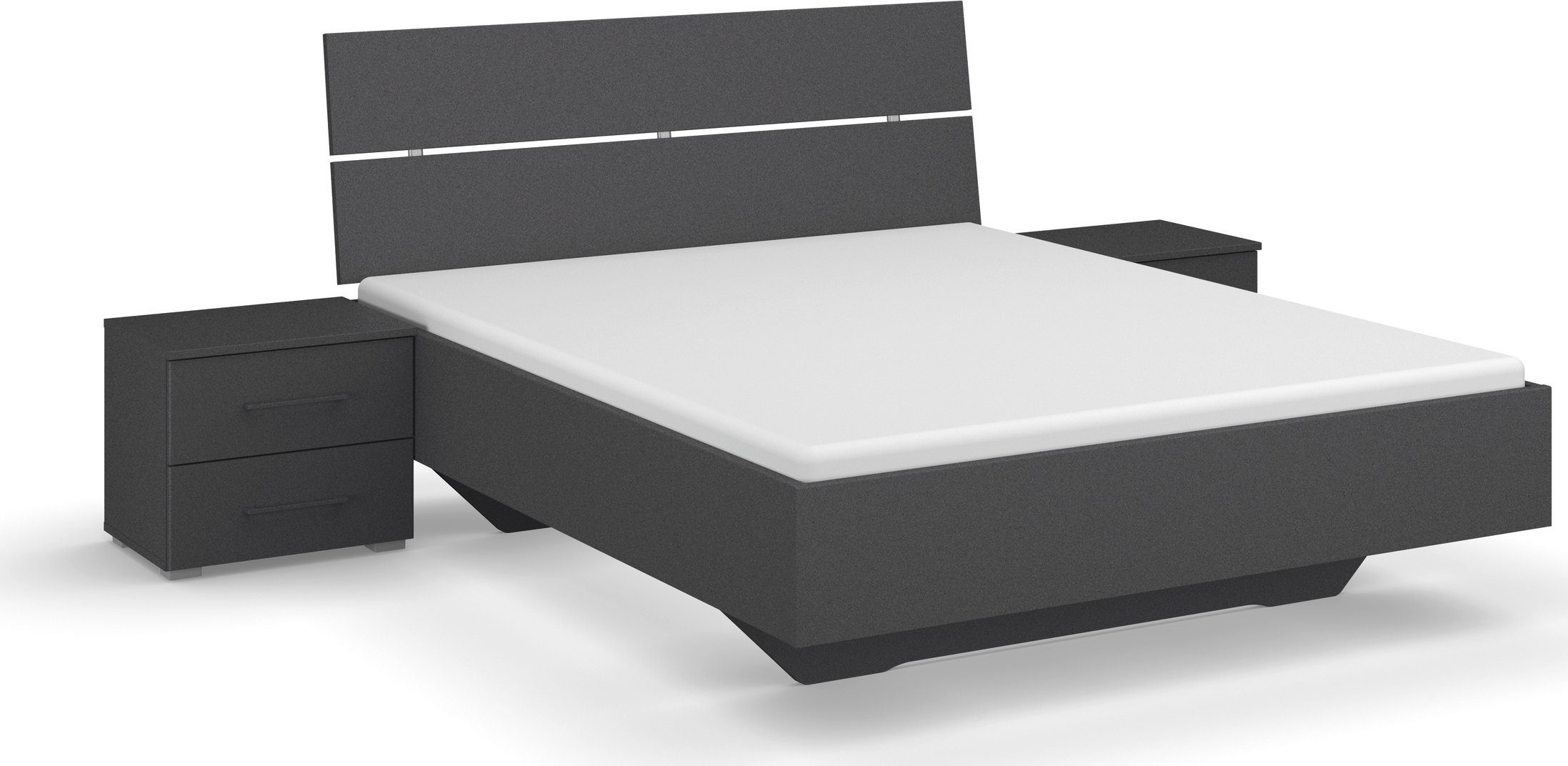 Slaapkamerserie Compleet slaapkamer Challenger (Set van 4 delen) Kast 2 breedtes, bed 3 breedtes, 2 nachttafels MADE IN GERMANY