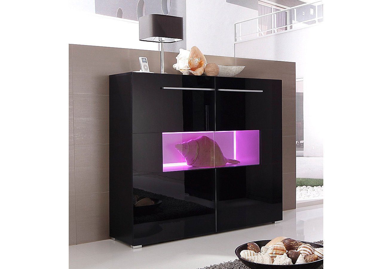 Höltkemeyer Highboard Aqua Breedte 120 cm highboards zwart