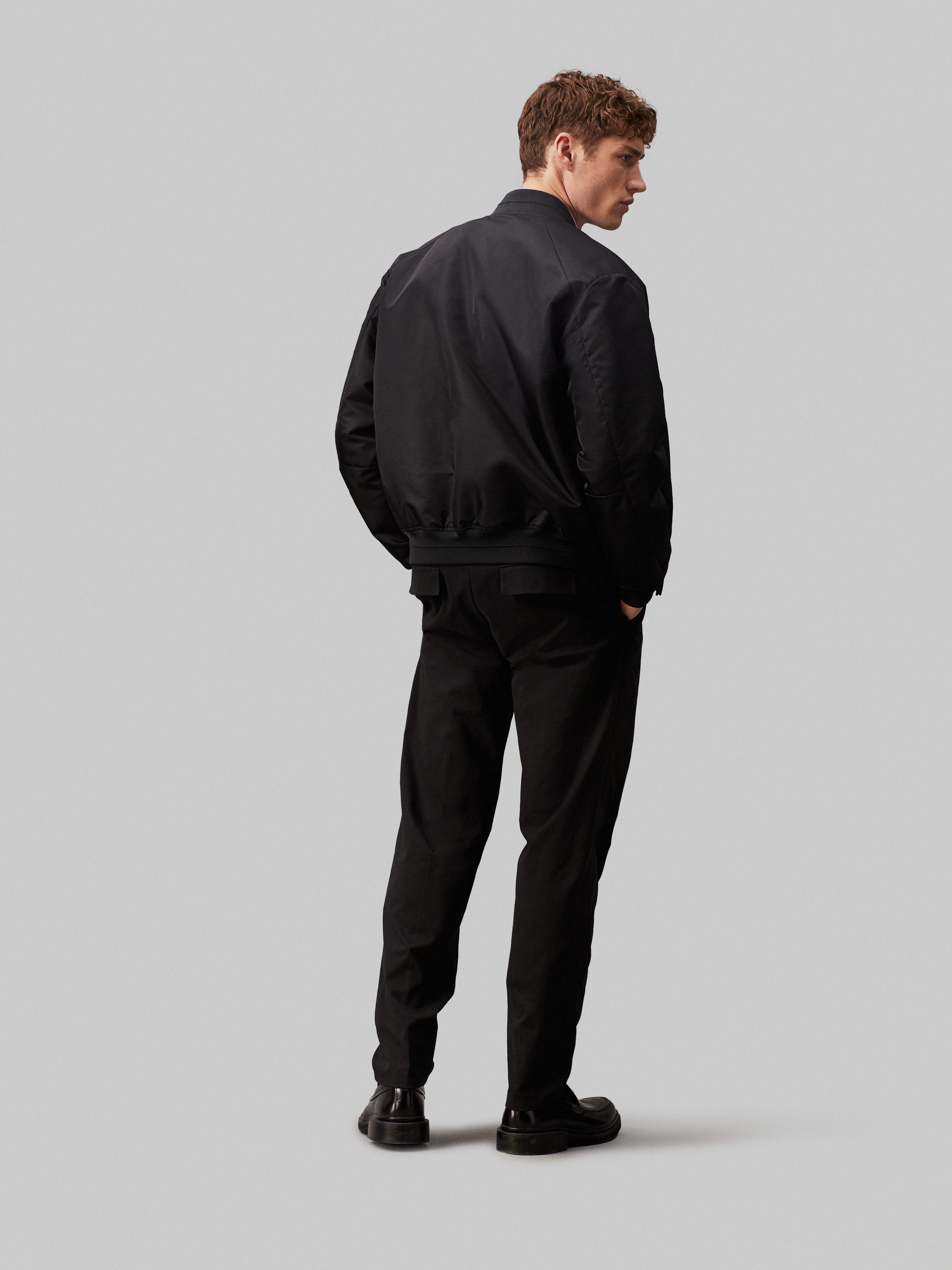 Calvin Klein Pantalon met vouw MODERN TWILL TAPERED PLEAT PANTS