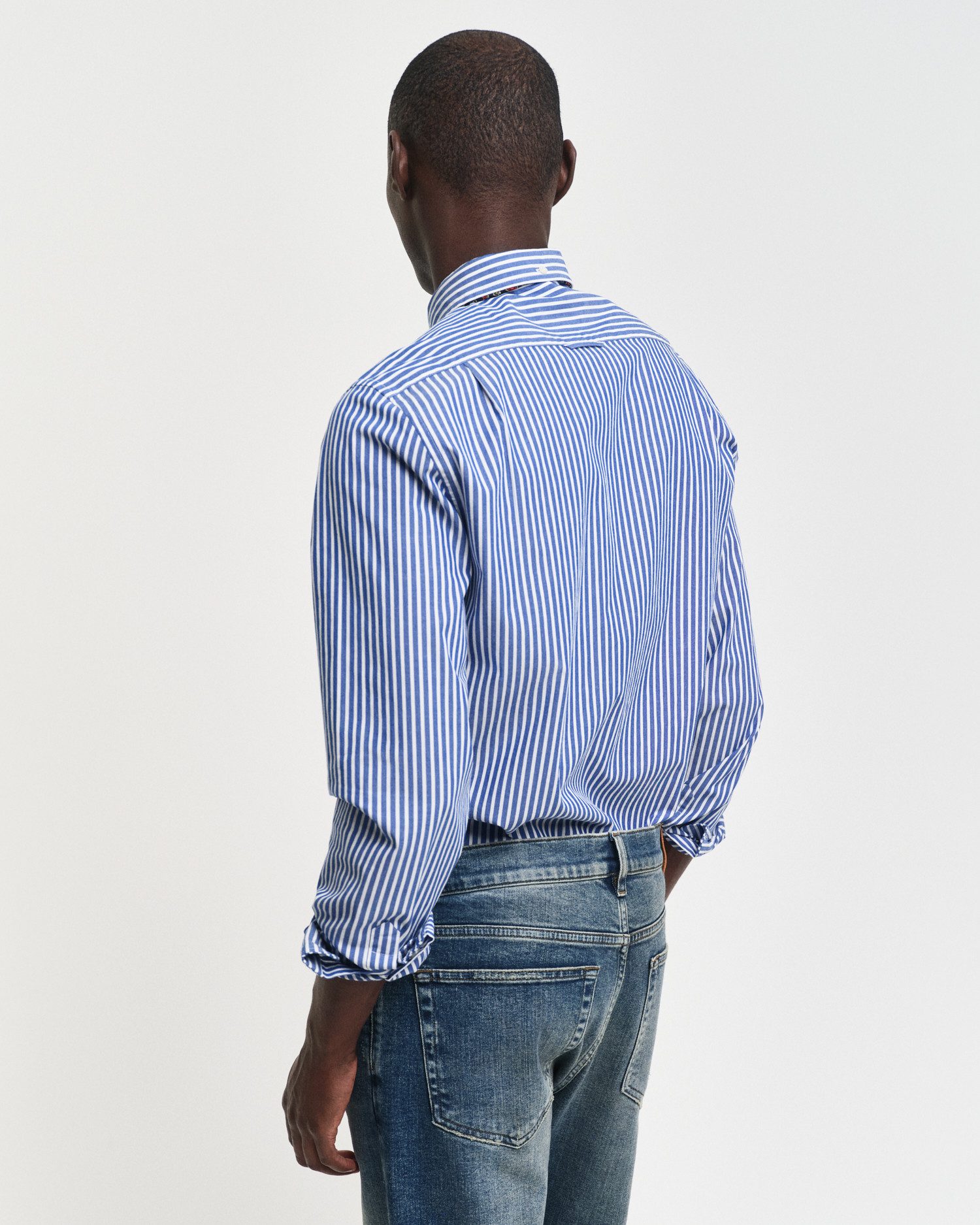Gant Overhemd met lange mouwen SLIM POPLIN STRIPE SHIRT