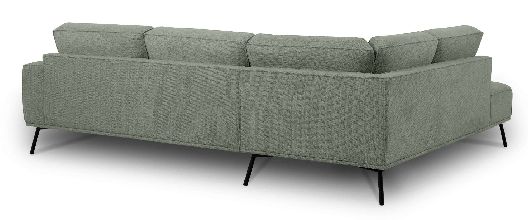 andas Hoekbank Vosby Breedte 260 cm, chenille, met decoratieve kedernaad