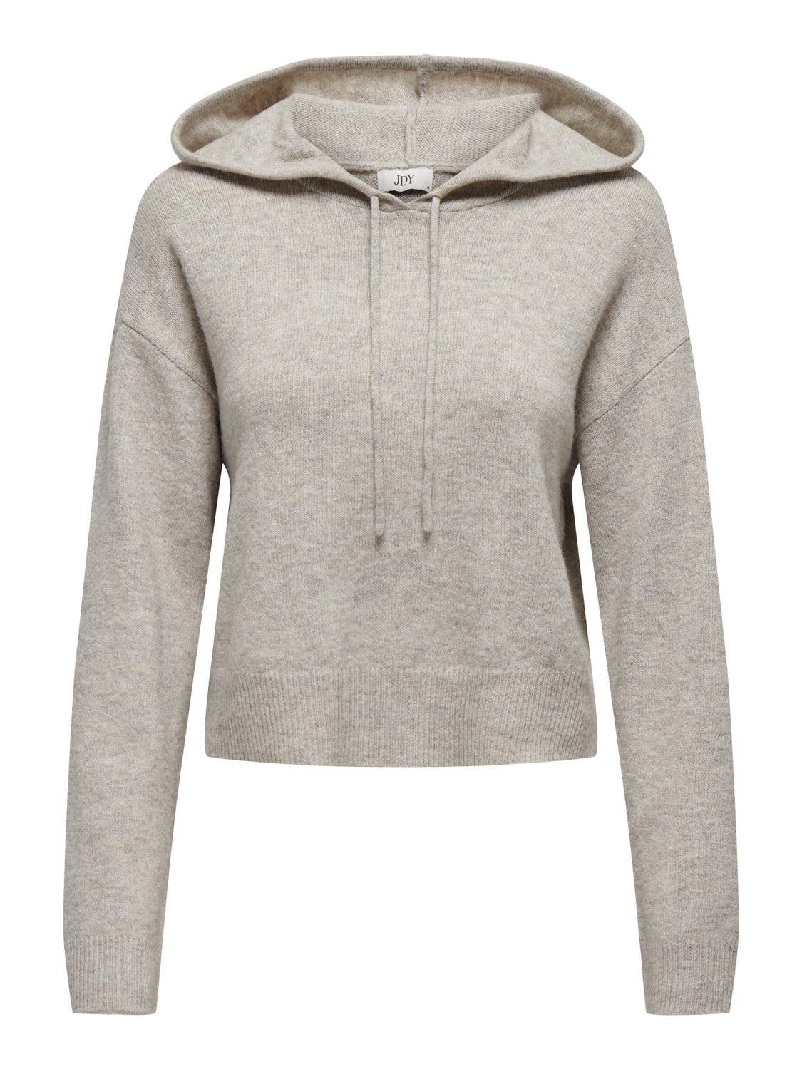 JDY Capuchontrui JDYRUE LIFE L/S SHORT HOOD PUL KNT NOOS