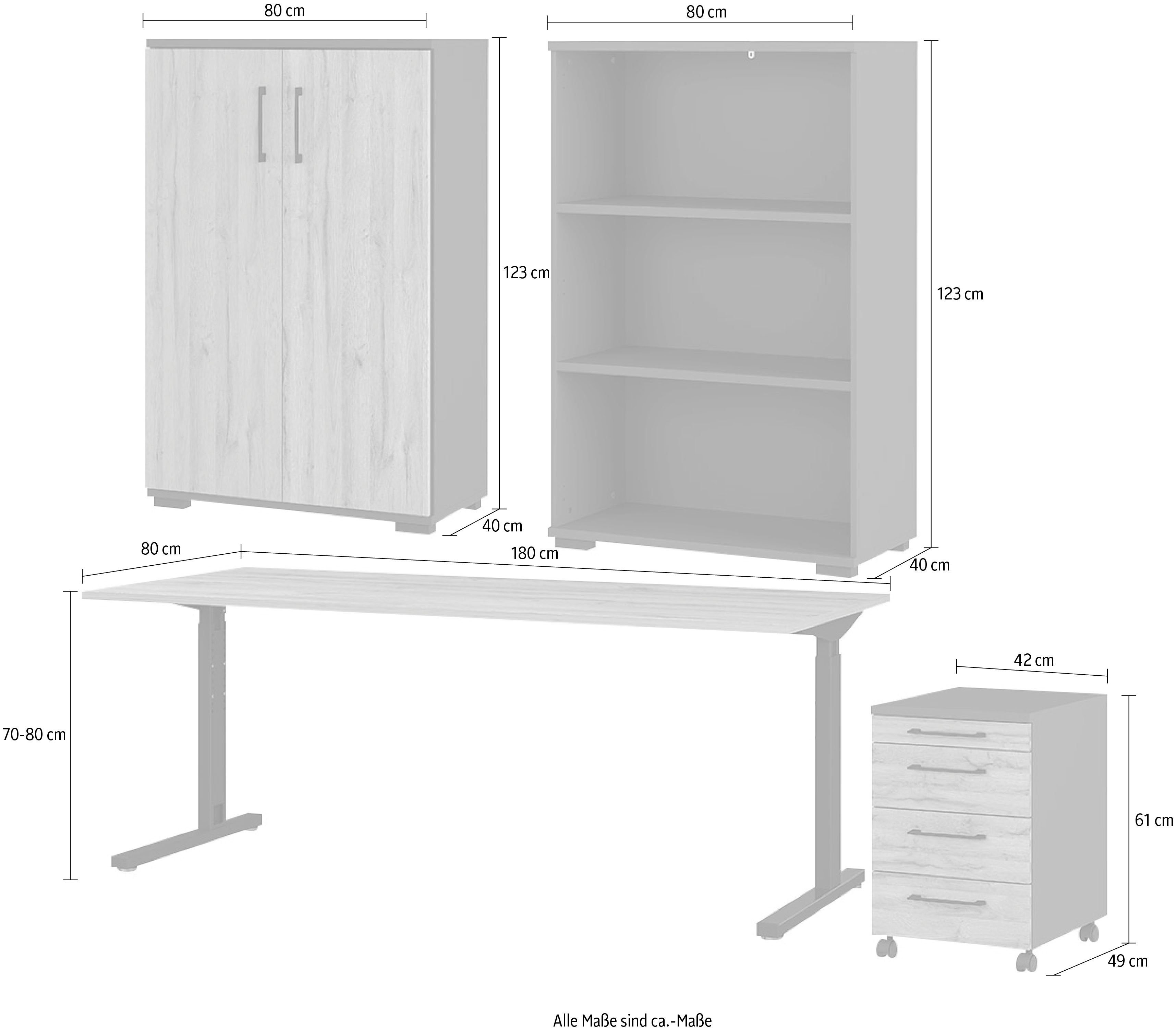 GERMANIA Set kantoormeubelen GW-Profi 3.0 (set, 4-delig)