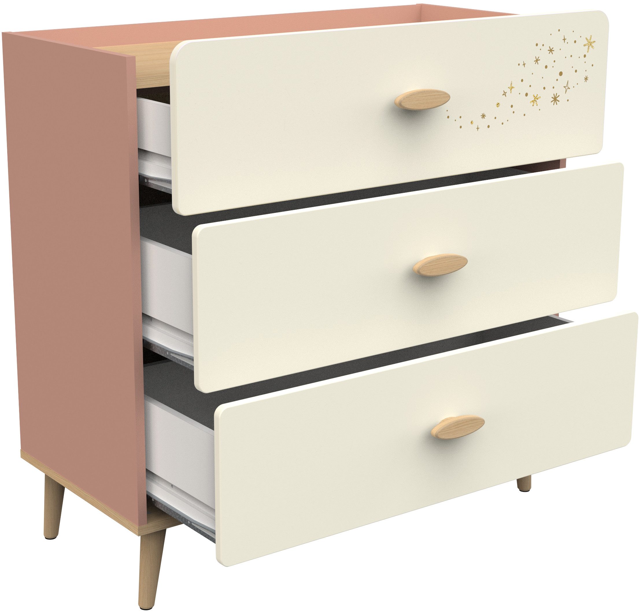 Demeyere GROUP Kast Suzie Commode 3 lades voor kinderkamer
