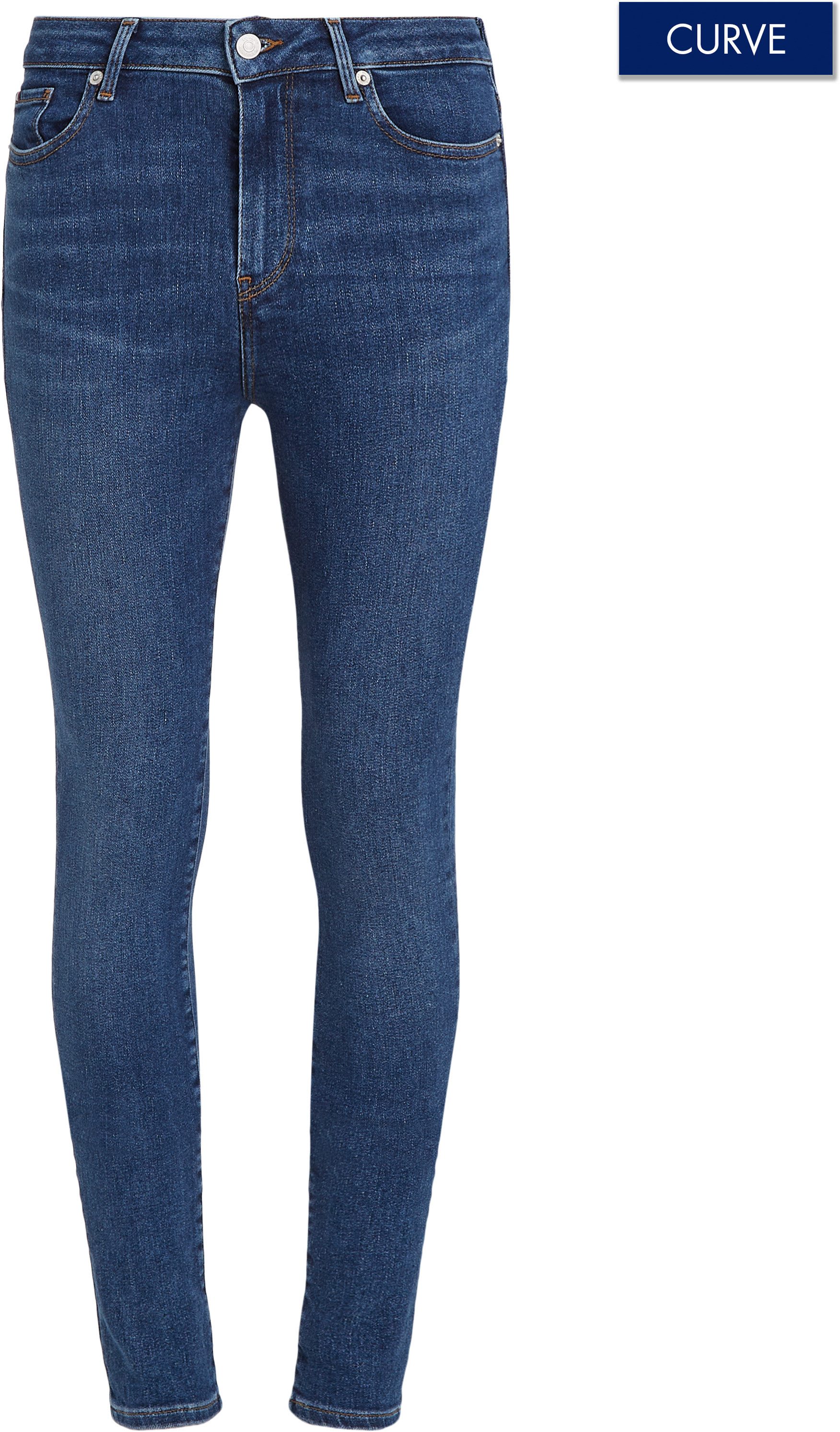 Tommy Hilfiger Curve Skinny fit jeans CRV HARLEM U SKINNY HW Grote maten in stoned washed look