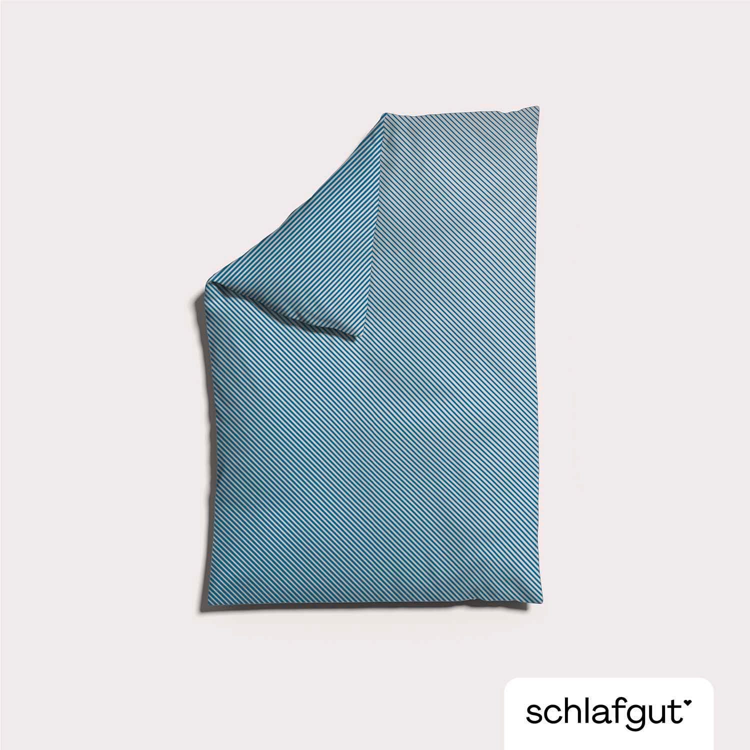 Schlafgut Dekbedovertrek Woven Satin fade met fijne strepen met kleurverloop, mix & match: bijpassende kussensloop verkrijgbaar (1 stuk)