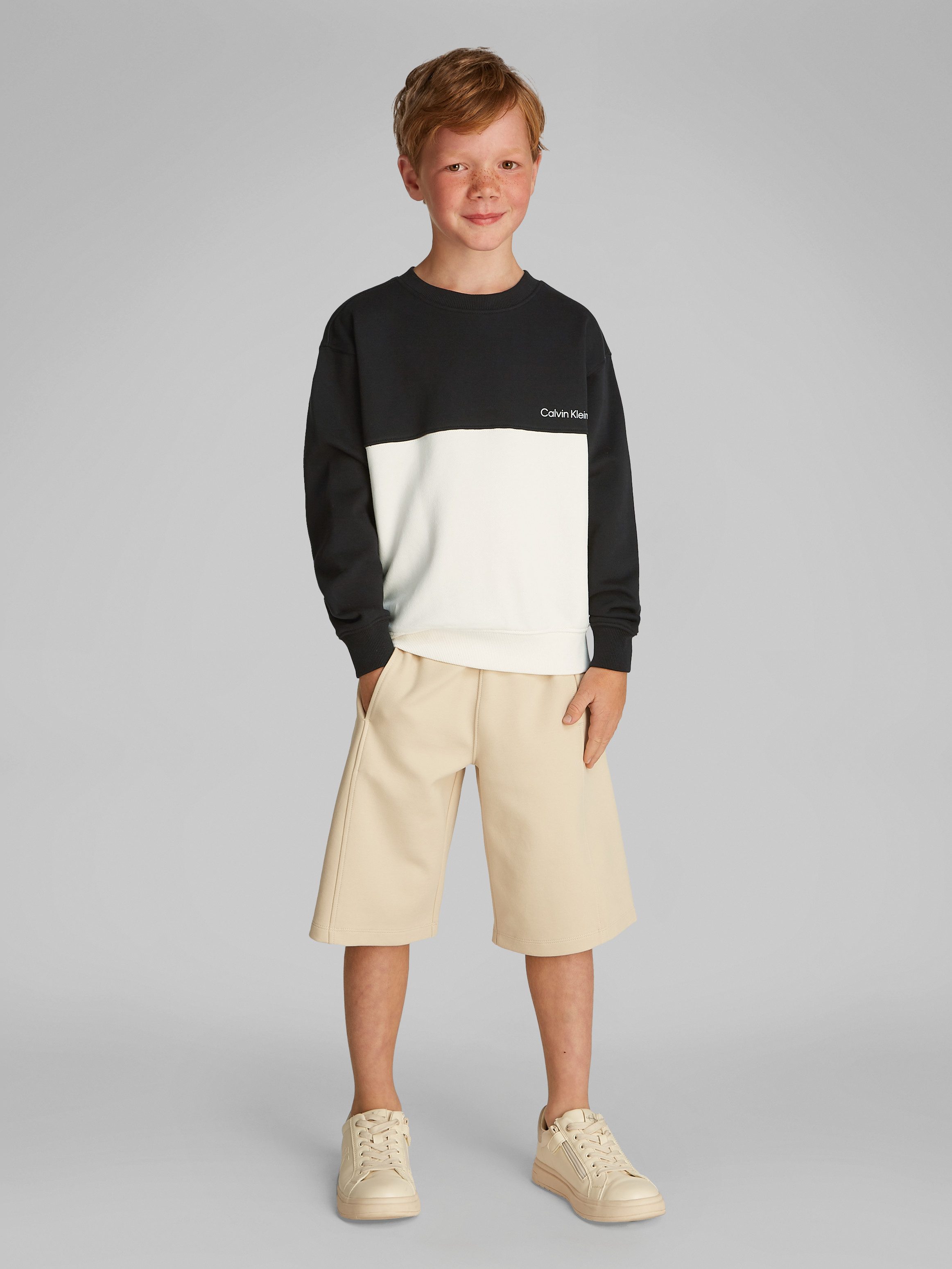 Calvin Klein Sweatshirt COLOR BLOCK TERRY CN in colourblocking-stijl