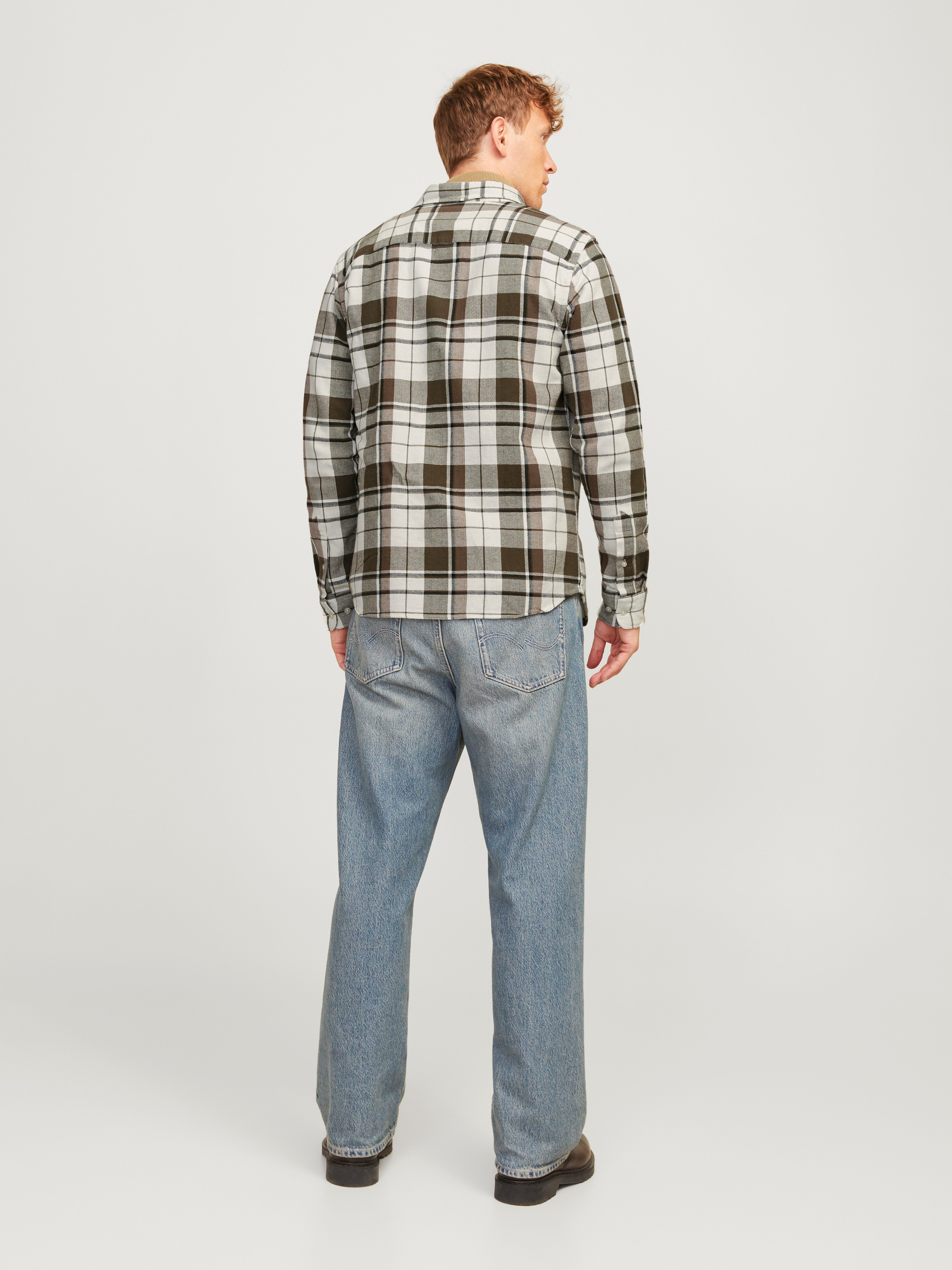 Jack & Jones Overhemd met lange mouwen JPRBLUBROOK CHECK STRUCTURE L/S SHIRT SN